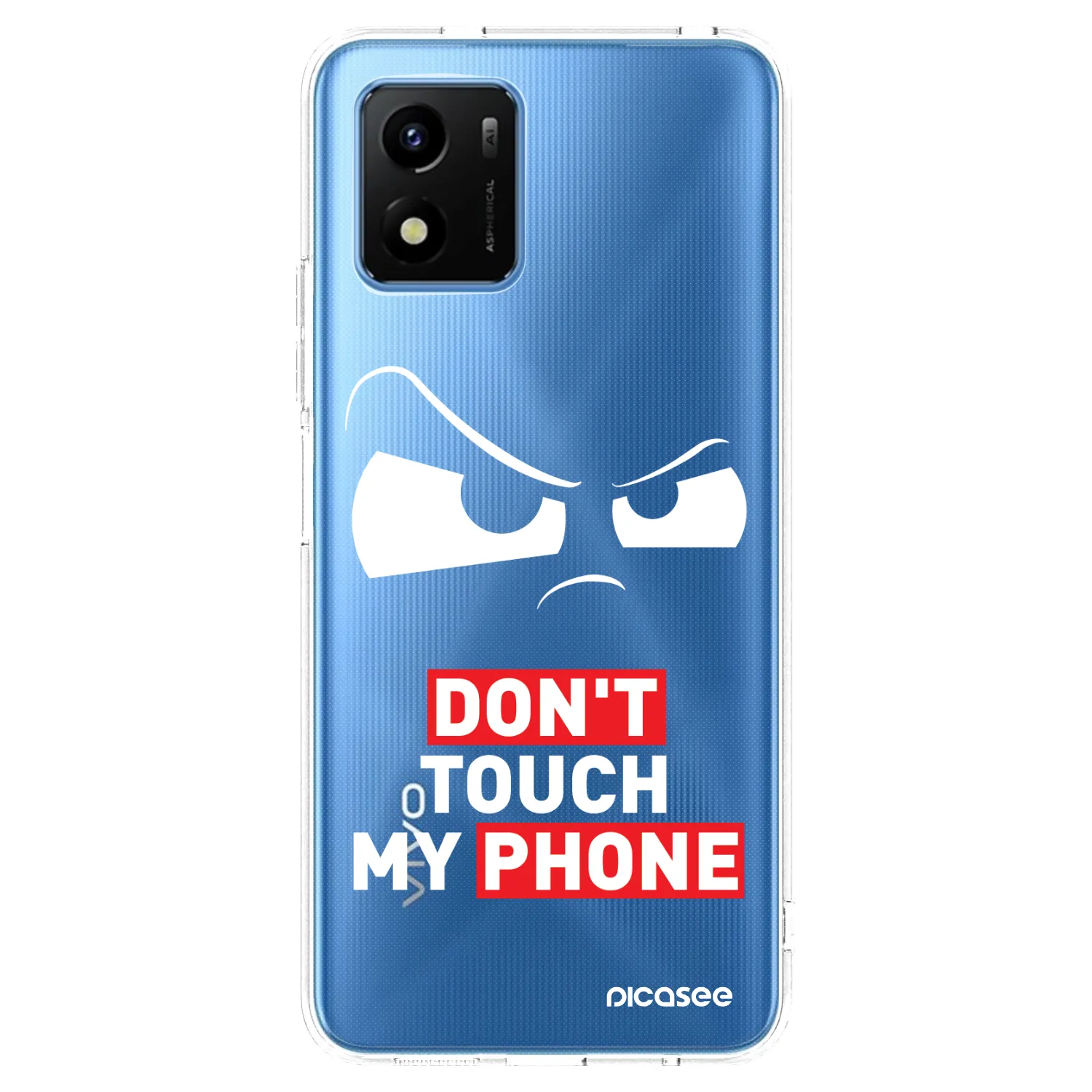 Picasee Vivo Y01 Hülle - Transparentes Silikon - Cloudy Eye - Transparent