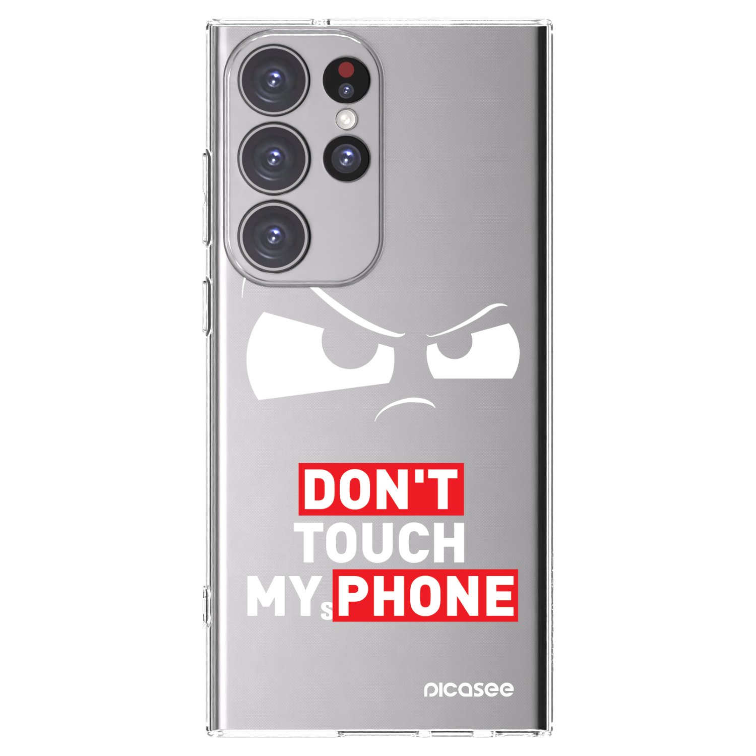 Picasee Samsung Galaxy S23 Ultra 5G Hülle - Transparentes Silikon - Cloudy Eye - Transparent