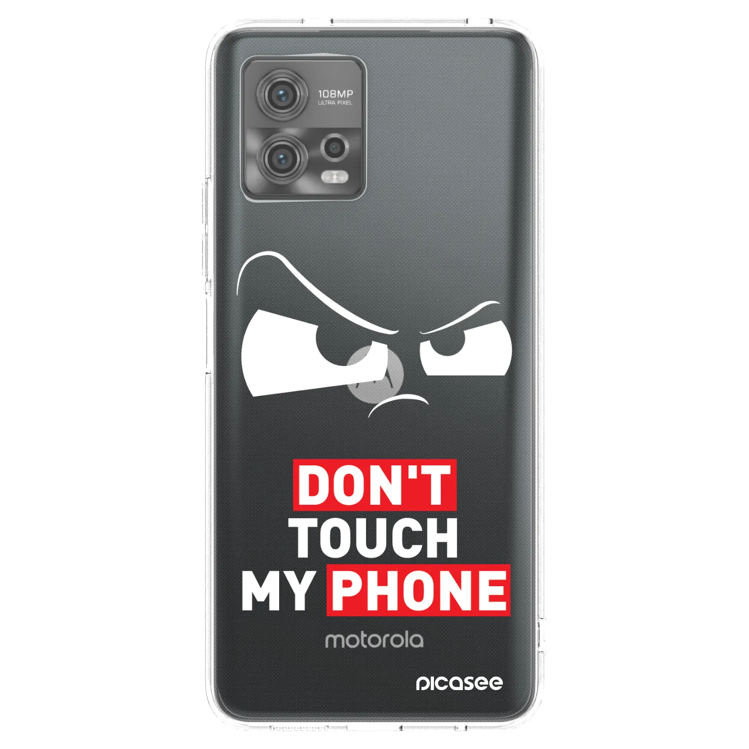 Picasee Motorola Moto G72 Hülle - Transparentes Silikon - Cloudy Eye - Transparent