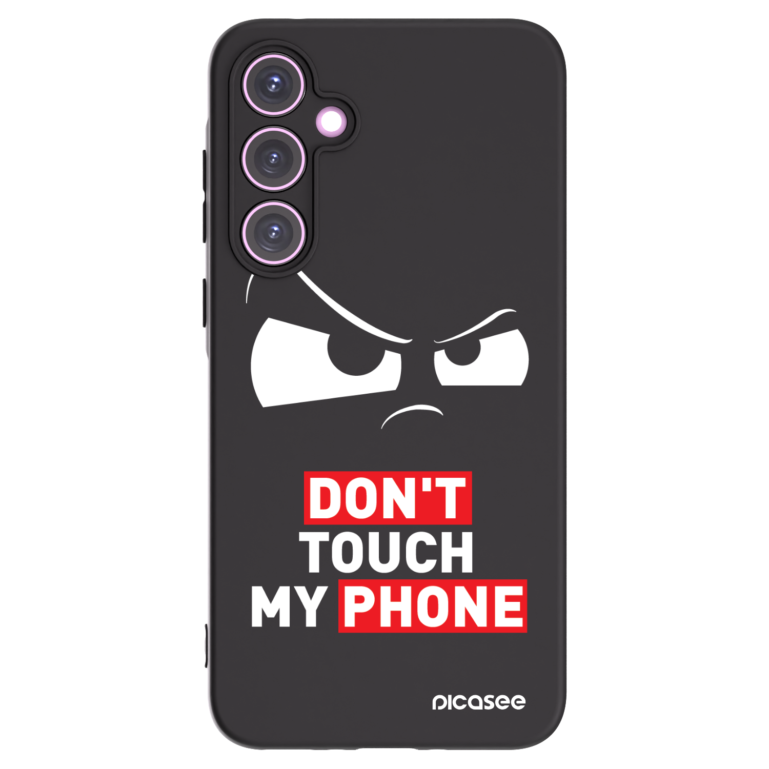 Picasee Samsung Galaxy A35 5G A356B Hülle - Schwarzes Silikon - Cloudy Eye - Transparent