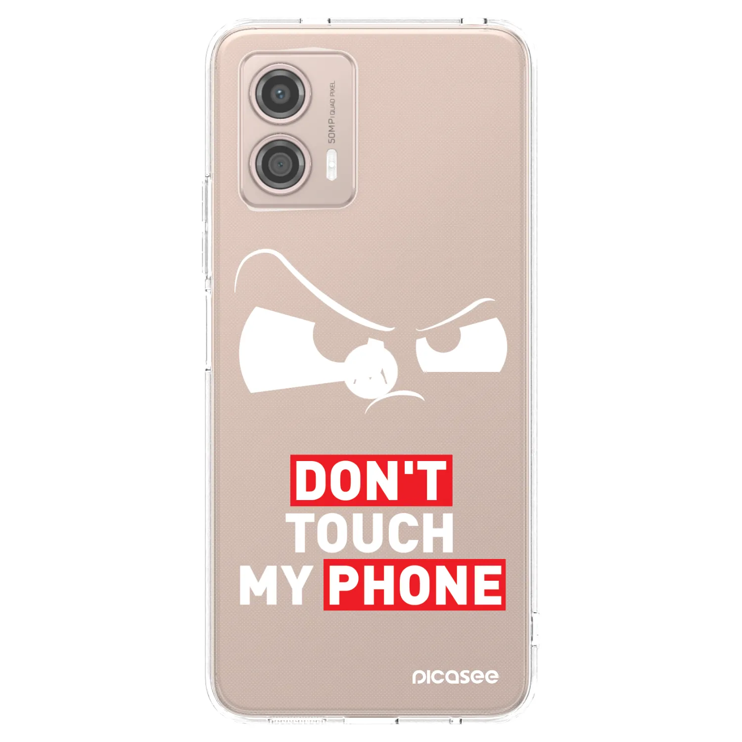 Picasee Motorola Moto G53 5G Hülle - Transparentes Silikon - Cloudy Eye - Transparent