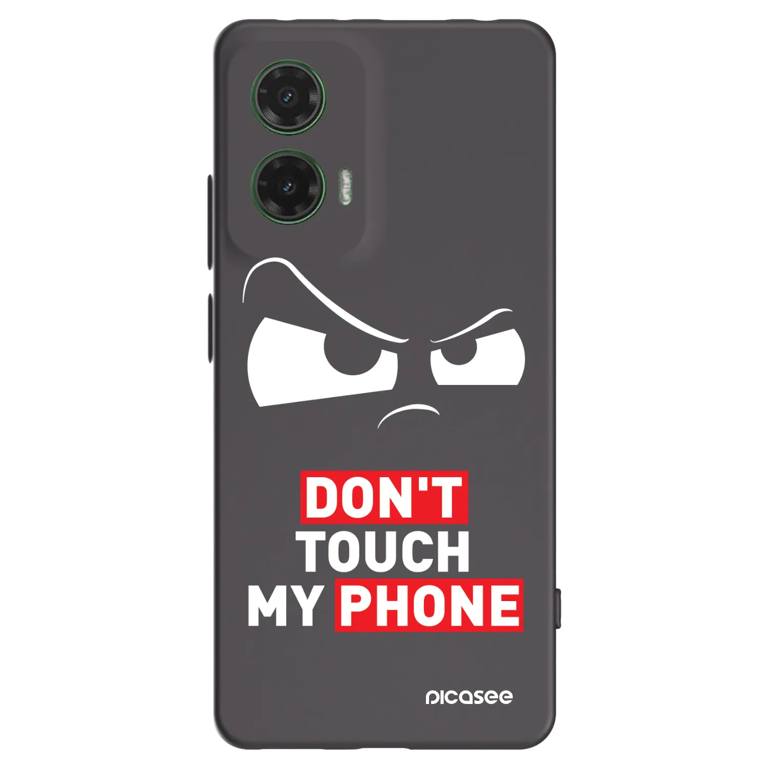 Picasee Motorola Moto G35 5G Hülle - Schwarzes Silikon - Cloudy Eye - Transparent