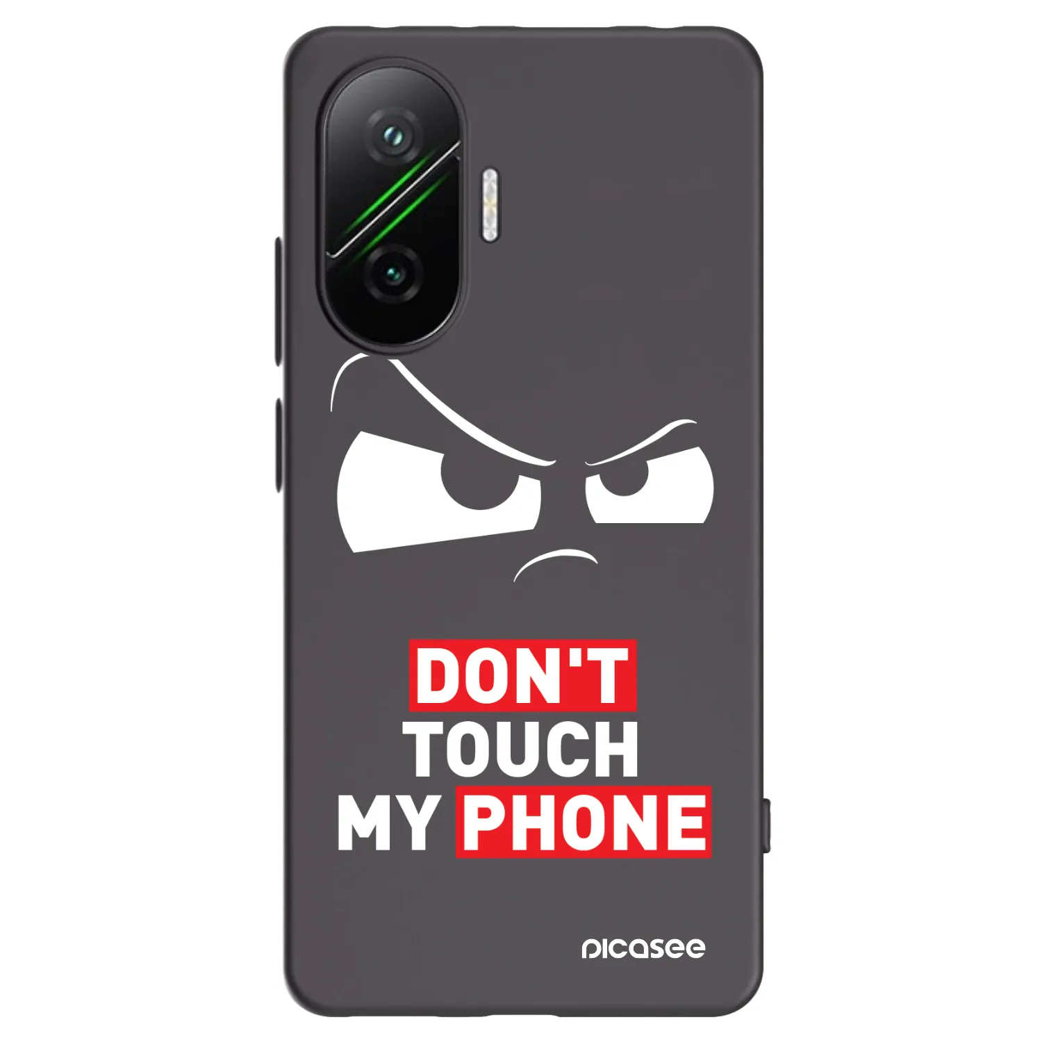 Picasee Xiaomi Poco F7 5G Hülle - Schwarzes Silikon - Cloudy Eye - Transparent