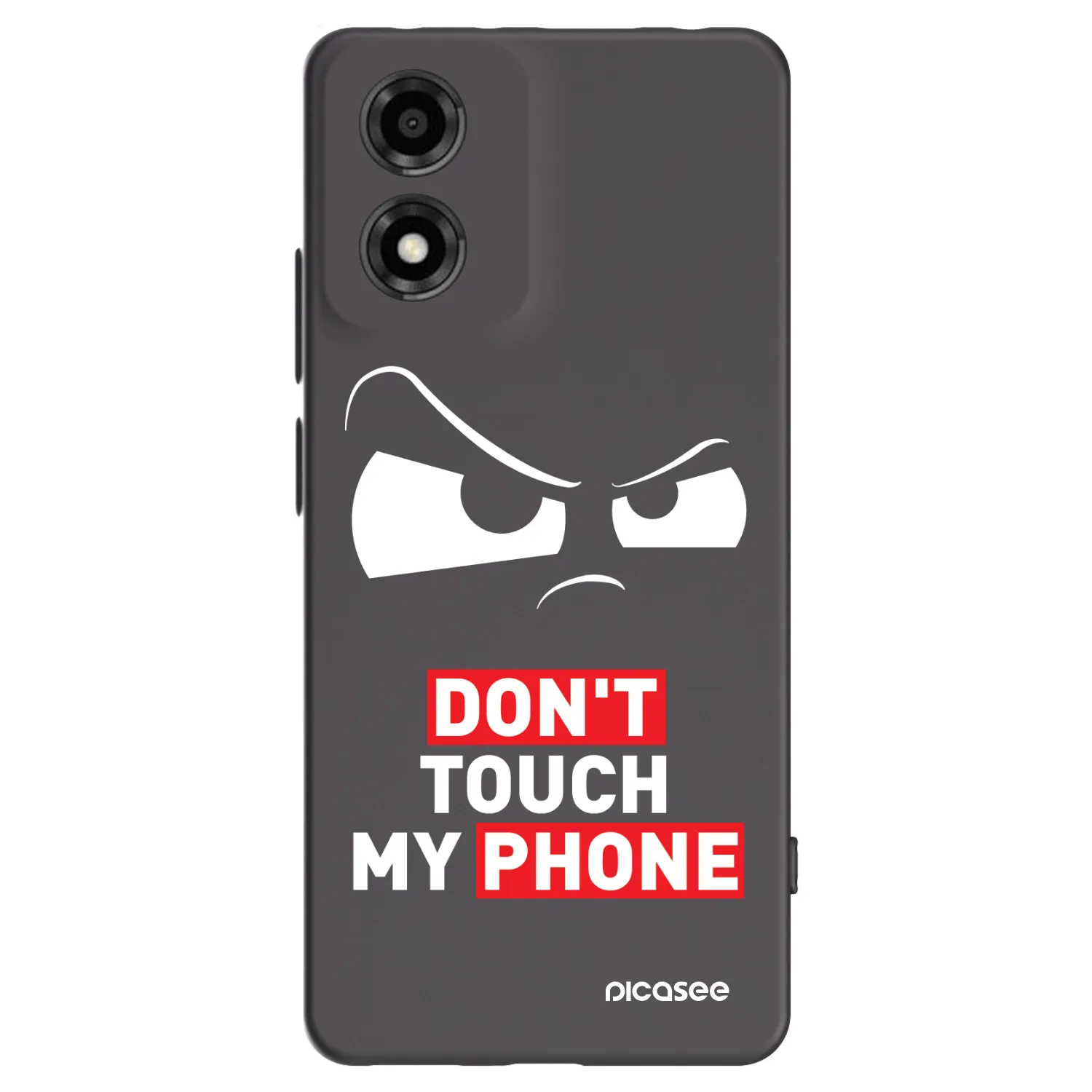 Picasee Motorola Moto E14 Hülle - Schwarzes Silikon - Cloudy Eye - Transparent