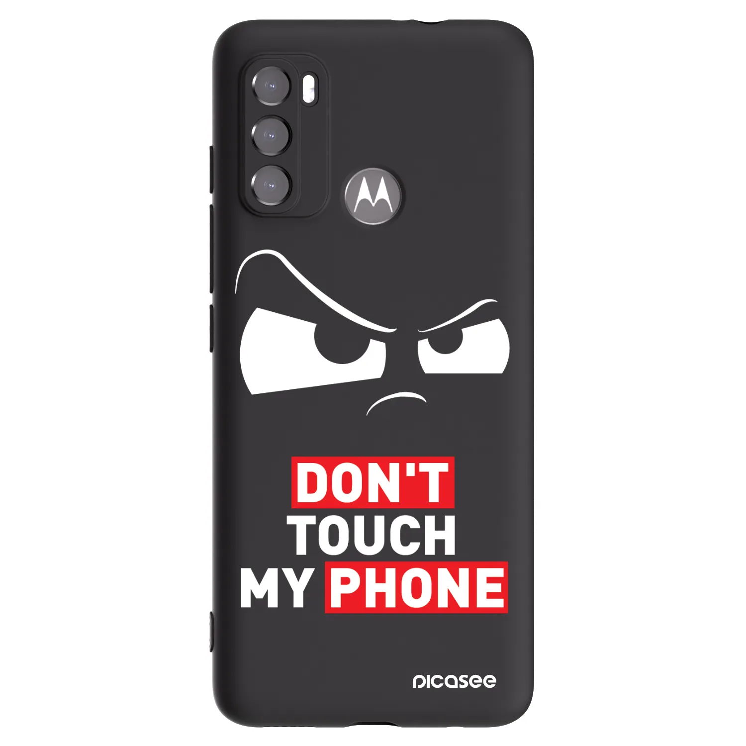 Picasee Motorola Edge 60 5G Hülle - Schwarzes Silikon - Cloudy Eye - Transparent