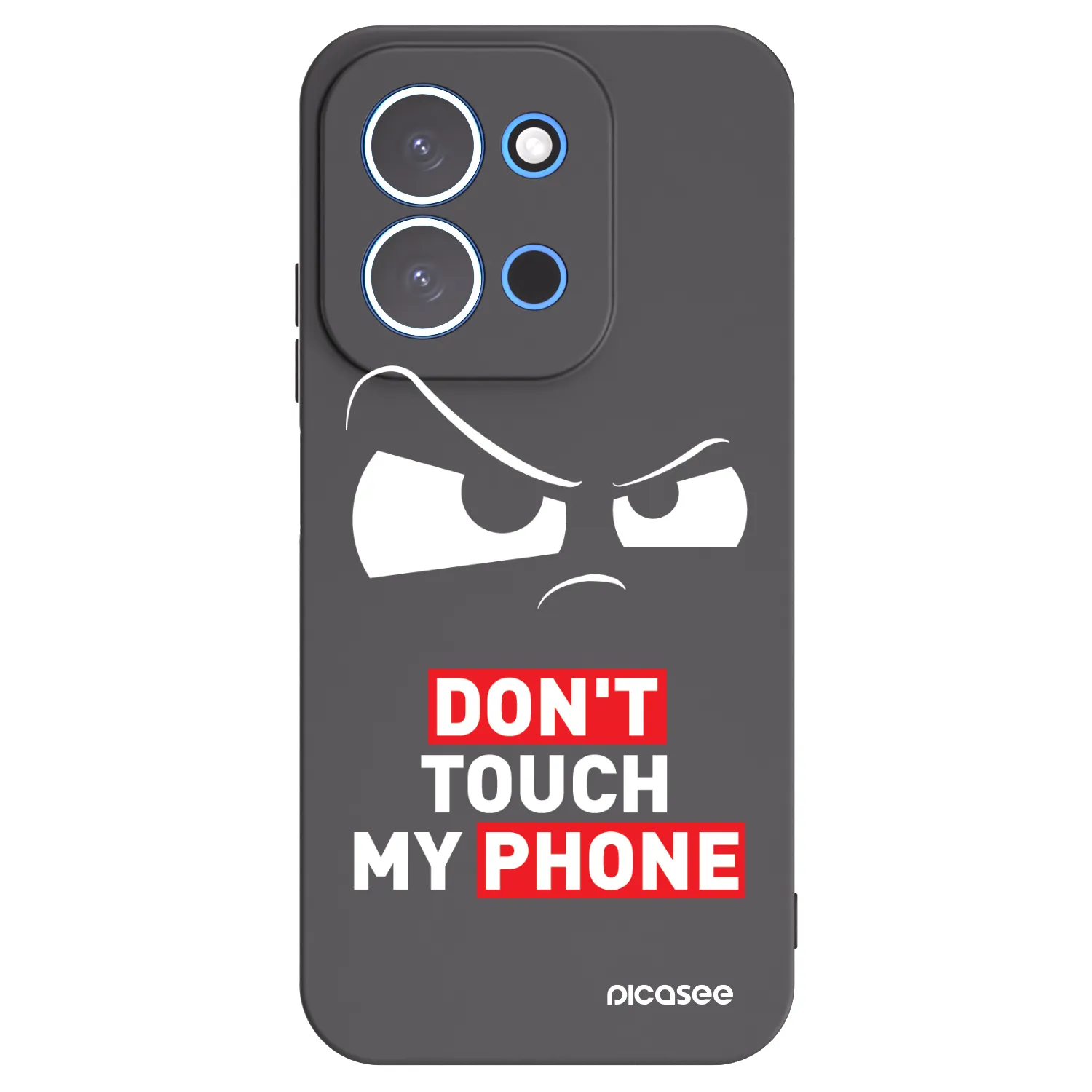 Picasee Xiaomi Redmi 15C 4G Hülle - Schwarzes Silikon - Cloudy Eye - Transparent