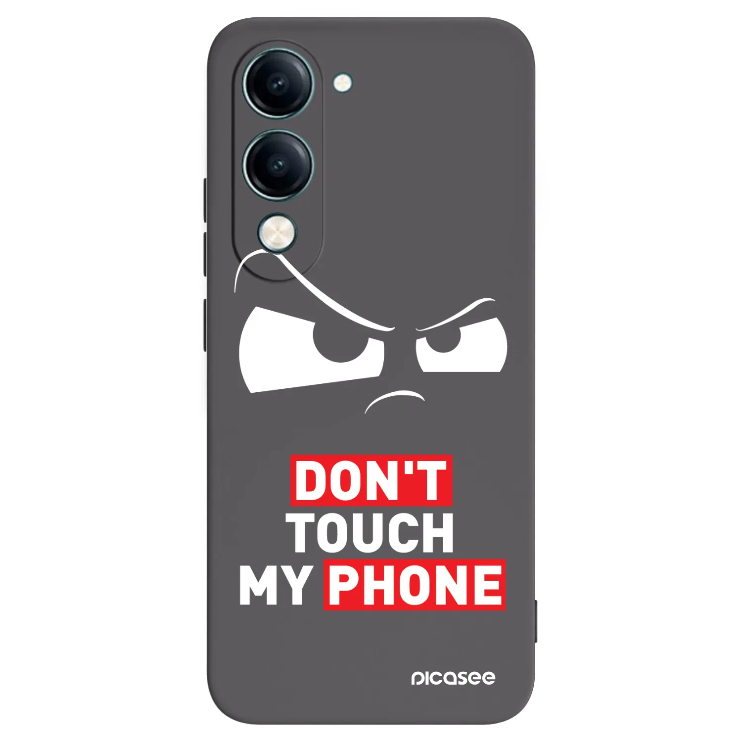 Picasee Vivo Y29s 5G Hülle - Schwarzes Silikon - Cloudy Eye - Transparent