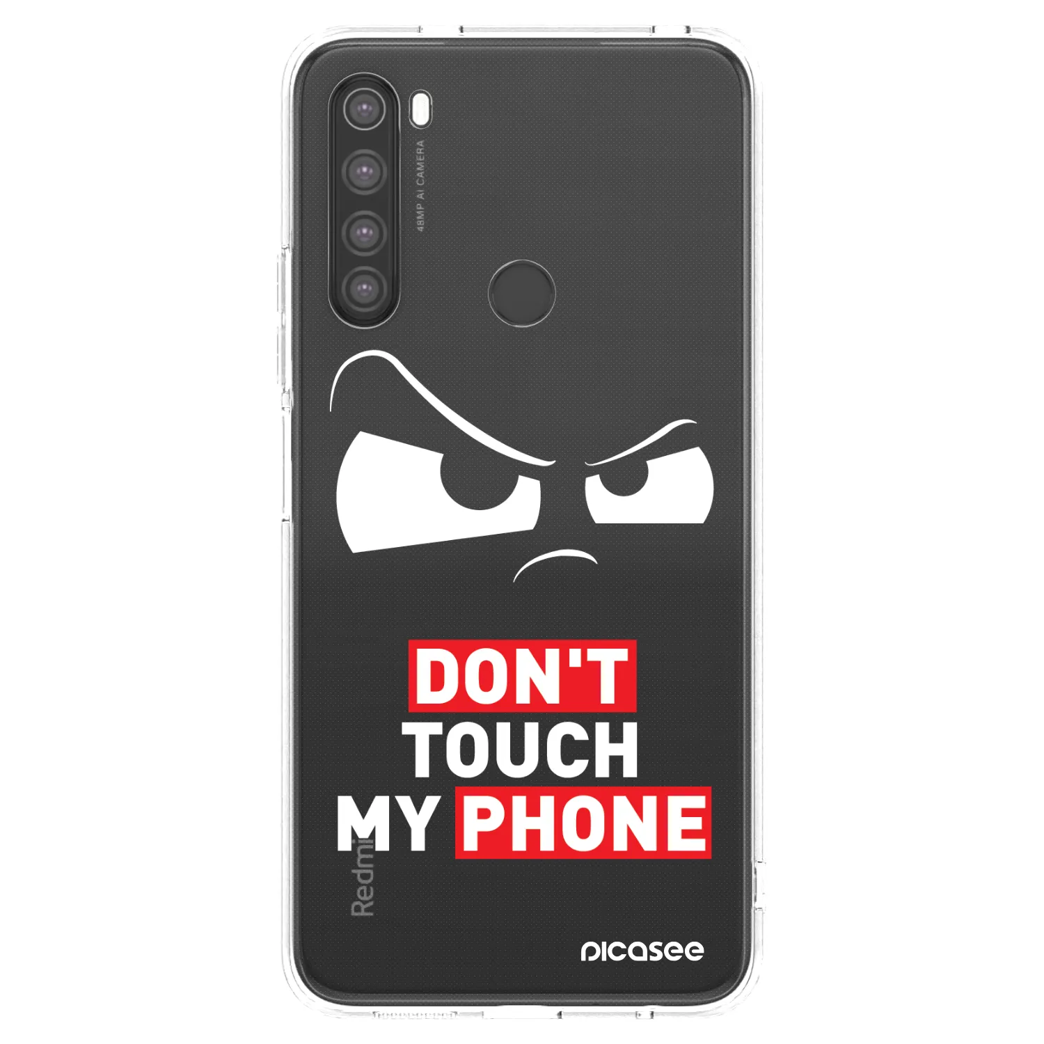 Picasee Xiaomi Redmi Note 8 Hülle - Transparentes Silikon - Cloudy Eye - Transparent