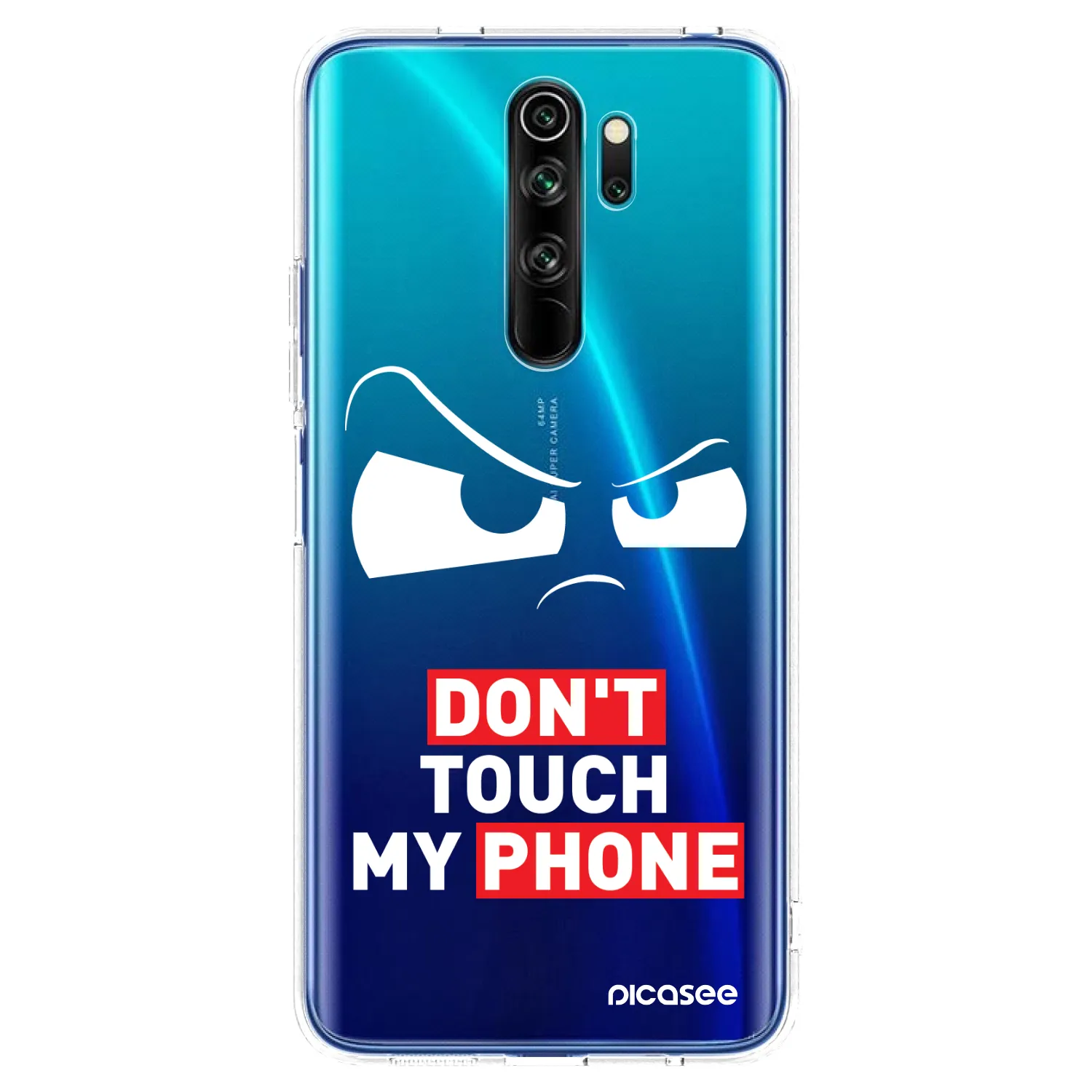 Picasee Xiaomi Redmi Note 8 Pro Hülle - Transparentes Silikon - Cloudy Eye - Transparent