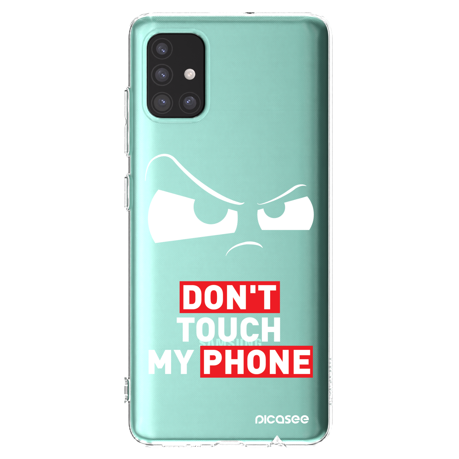 Picasee Samsung Galaxy A51 A515F Hülle - Transparentes Silikon - Cloudy Eye - Transparent