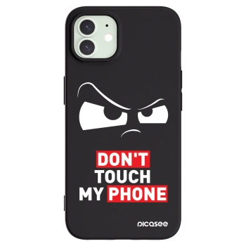 Picasee Apple iPhone 12 Hülle - Schwarzes Silikon - Cloudy Eye - Transparent