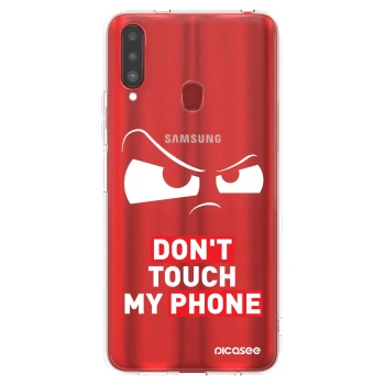 Picasee Samsung Galaxy A20s Hülle - Transparentes Silikon - Cloudy Eye - Transparent