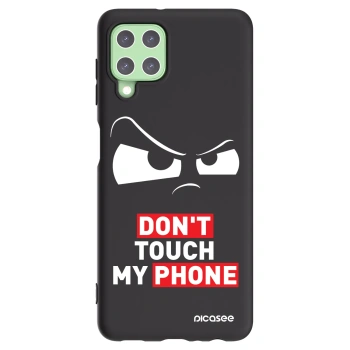 Picasee Samsung Galaxy A22 A225F 4G Hülle - Schwarzes Silikon - Cloudy Eye - Transparent