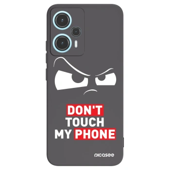 Picasee Xiaomi Poco F5 Hülle - Schwarzes Silikon - Cloudy Eye - Transparent