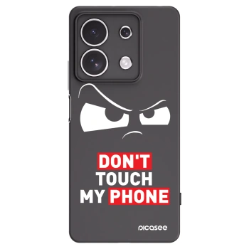 Picasee Xiaomi Redmi Note 13 4G Hülle - Schwarzes Silikon - Cloudy Eye - Transparent