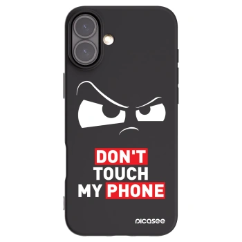 Picasee Apple iPhone 16 Plus Hülle - Schwarzes Silikon - Cloudy Eye - Transparent