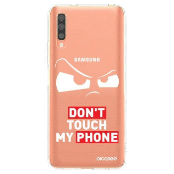 Picasee Samsung Galaxy A70 A705F Hülle - Transparentes Silikon - Cloudy Eye - Transparent