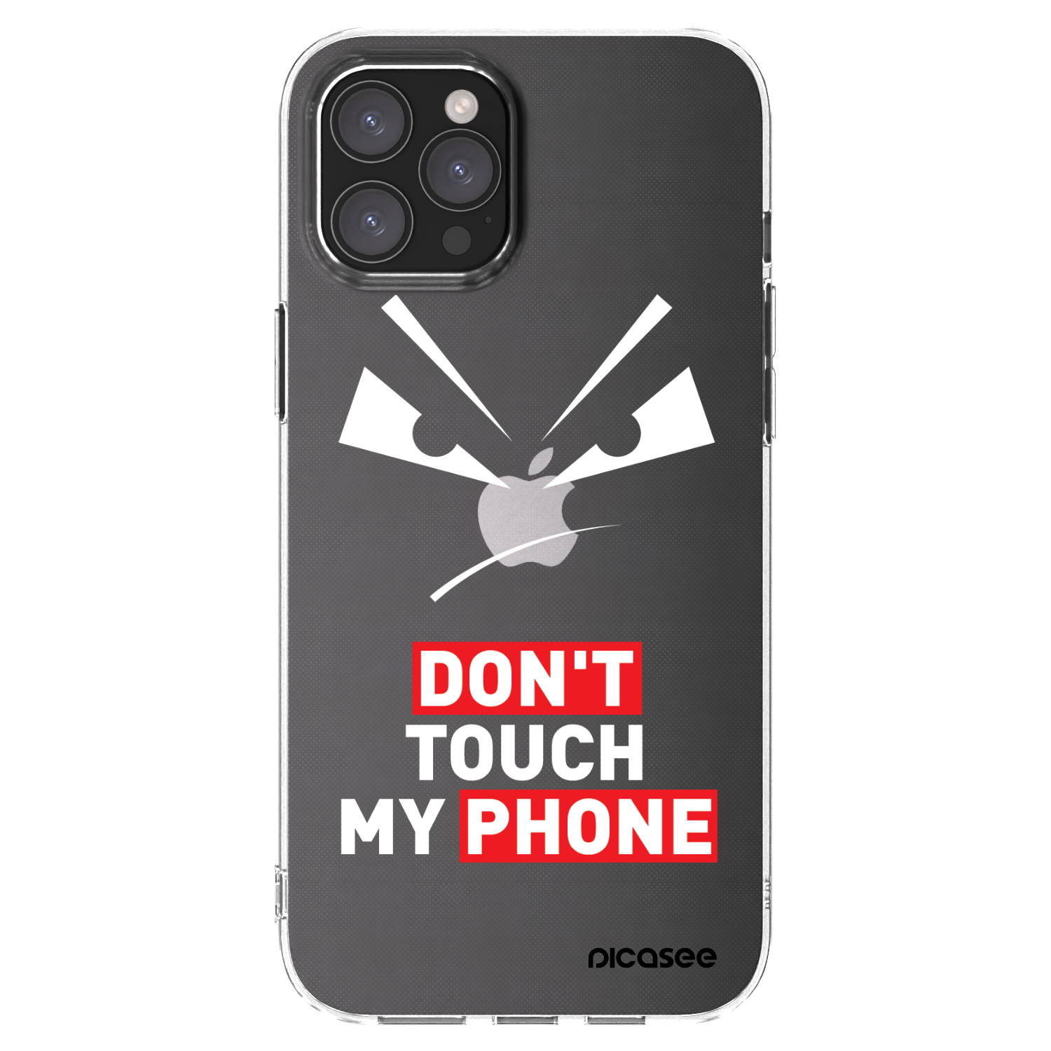 Picasee Apple iPhone 12 Pro Max Hülle - Transparentes Silikon - Evil Eye - Transparent