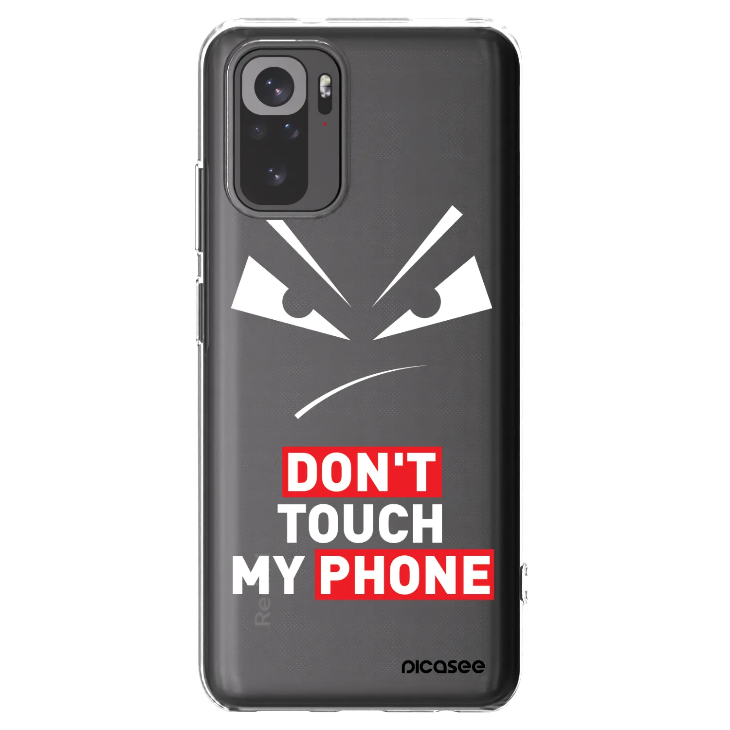 Picasee Xiaomi Redmi Note 10S Hülle - Transparentes Silikon - Evil Eye - Transparent