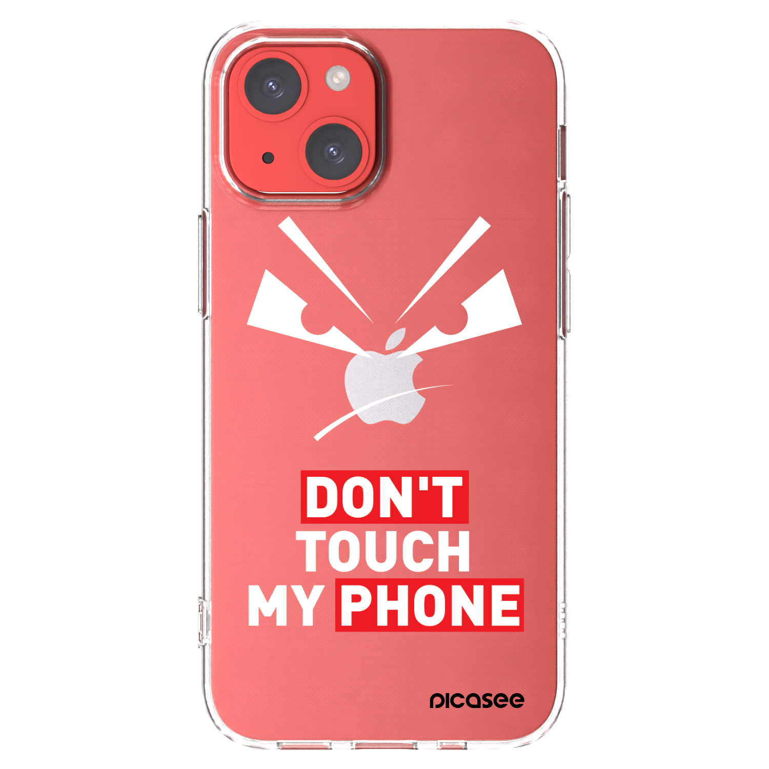 Picasee Apple iPhone 13 mini Hülle - Transparentes Silikon - Evil Eye - Transparent