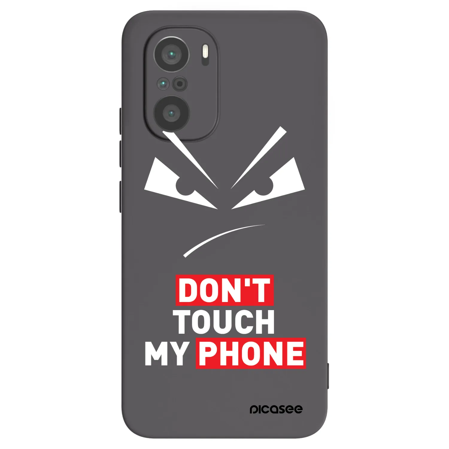 Picasee Xiaomi Poco F3 Hülle - Schwarzes Silikon - Evil Eye - Transparent