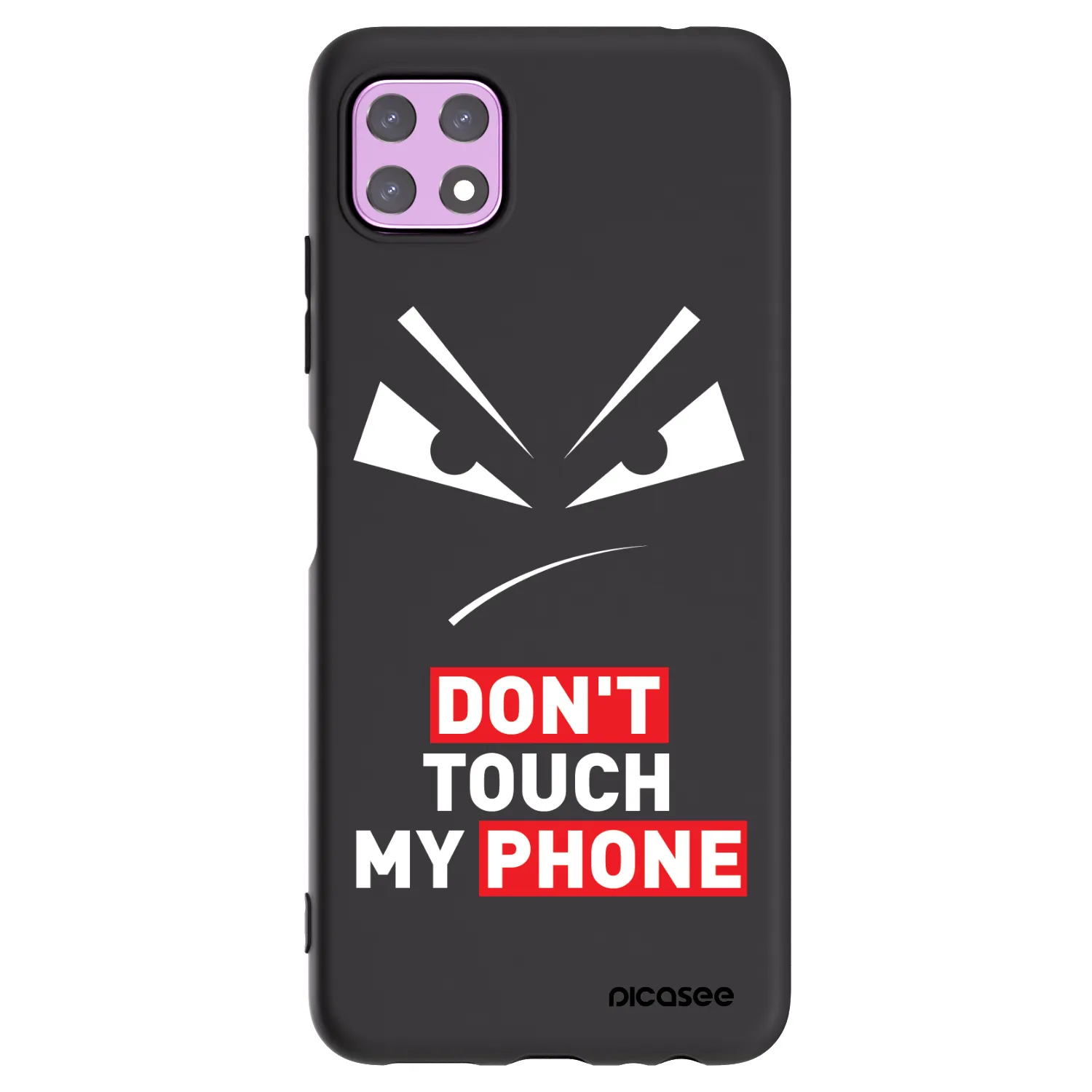 Picasee Samsung Galaxy A22 A226B 5G Hülle - Schwarzes Silikon - Evil Eye - Transparent