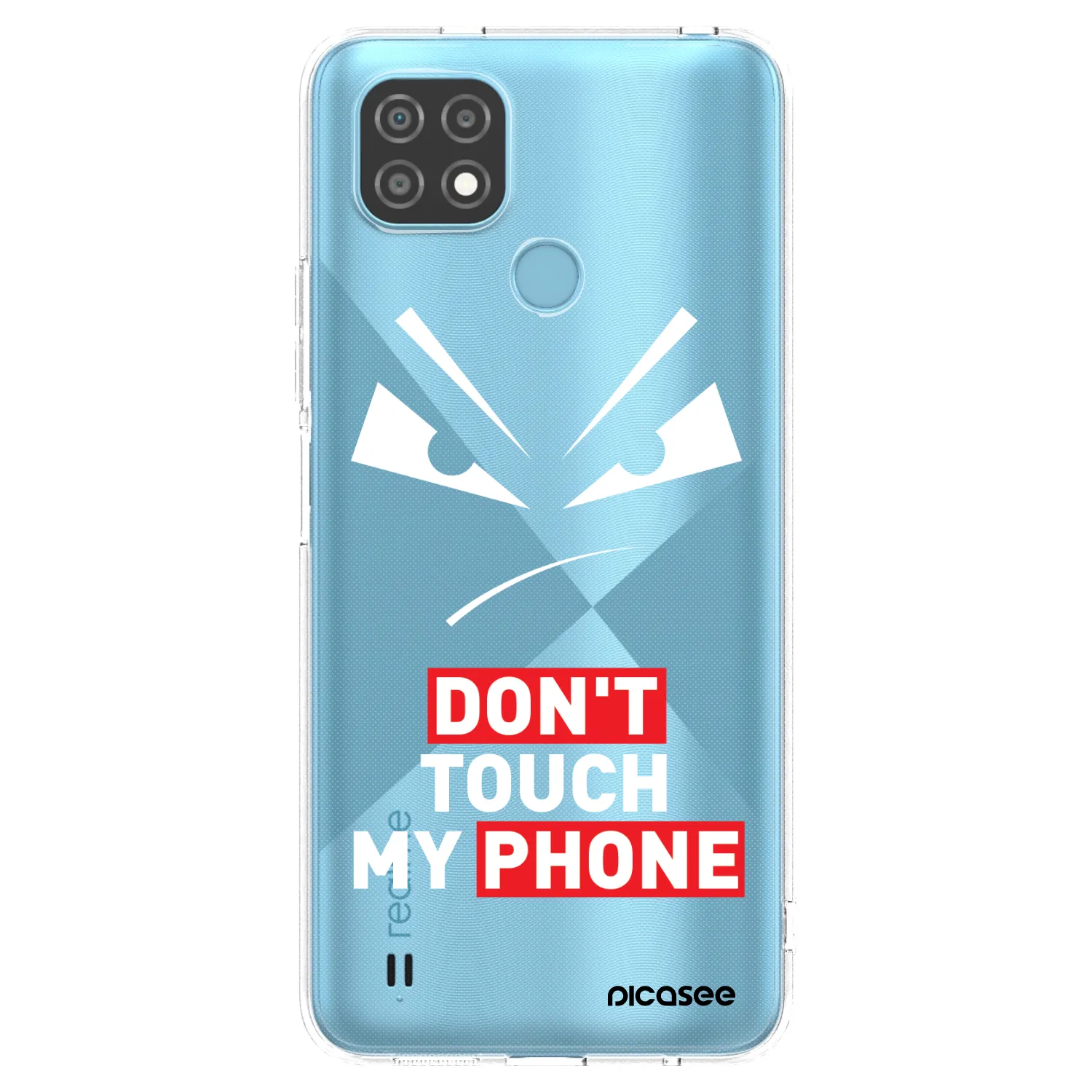 Picasee Realme C21 Hülle - Transparentes Silikon - Evil Eye - Transparent