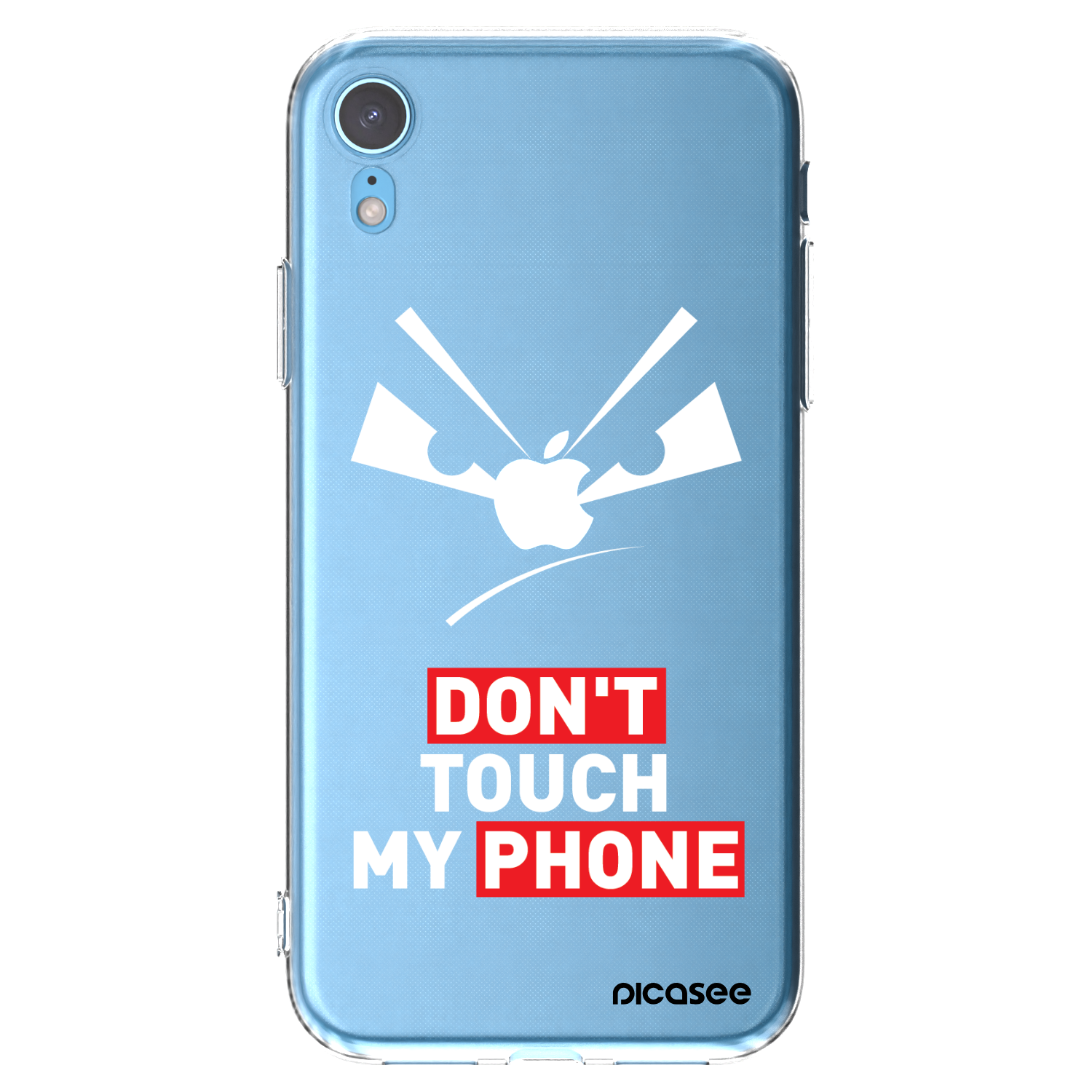 Picasee Apple iPhone XR Hülle - Transparentes Silikon - Evil Eye - Transparent