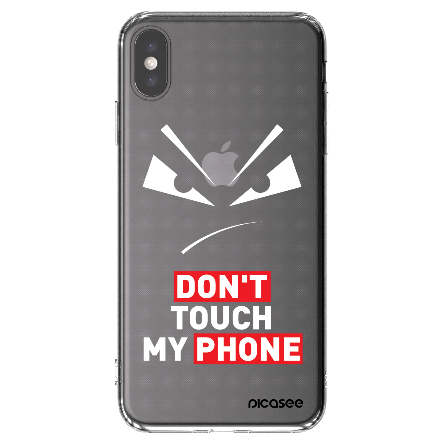 Picasee Apple iPhone XS Max Hülle - Transparentes Silikon - Evil Eye - Transparent