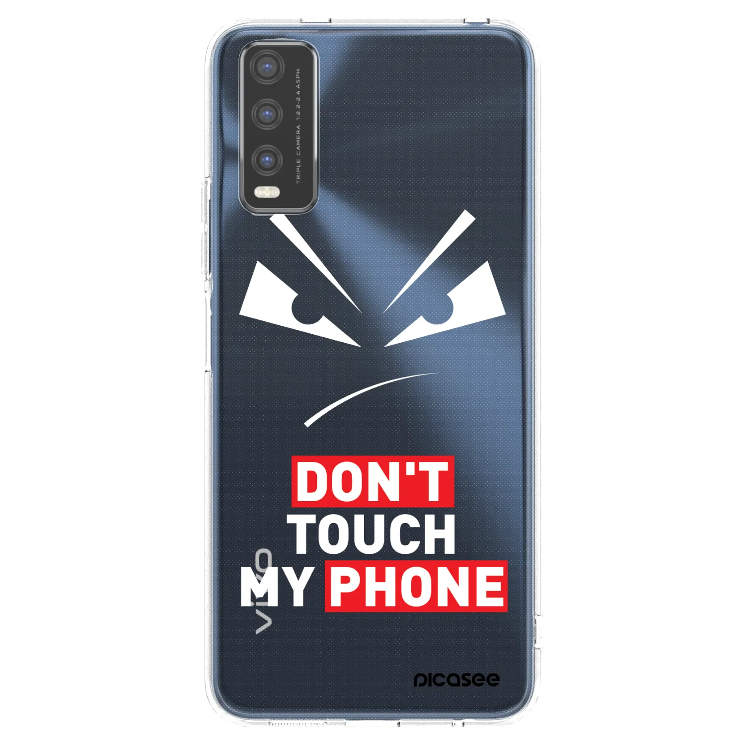 Picasee Vivo Y20s Hülle - Transparentes Silikon - Evil Eye - Transparent