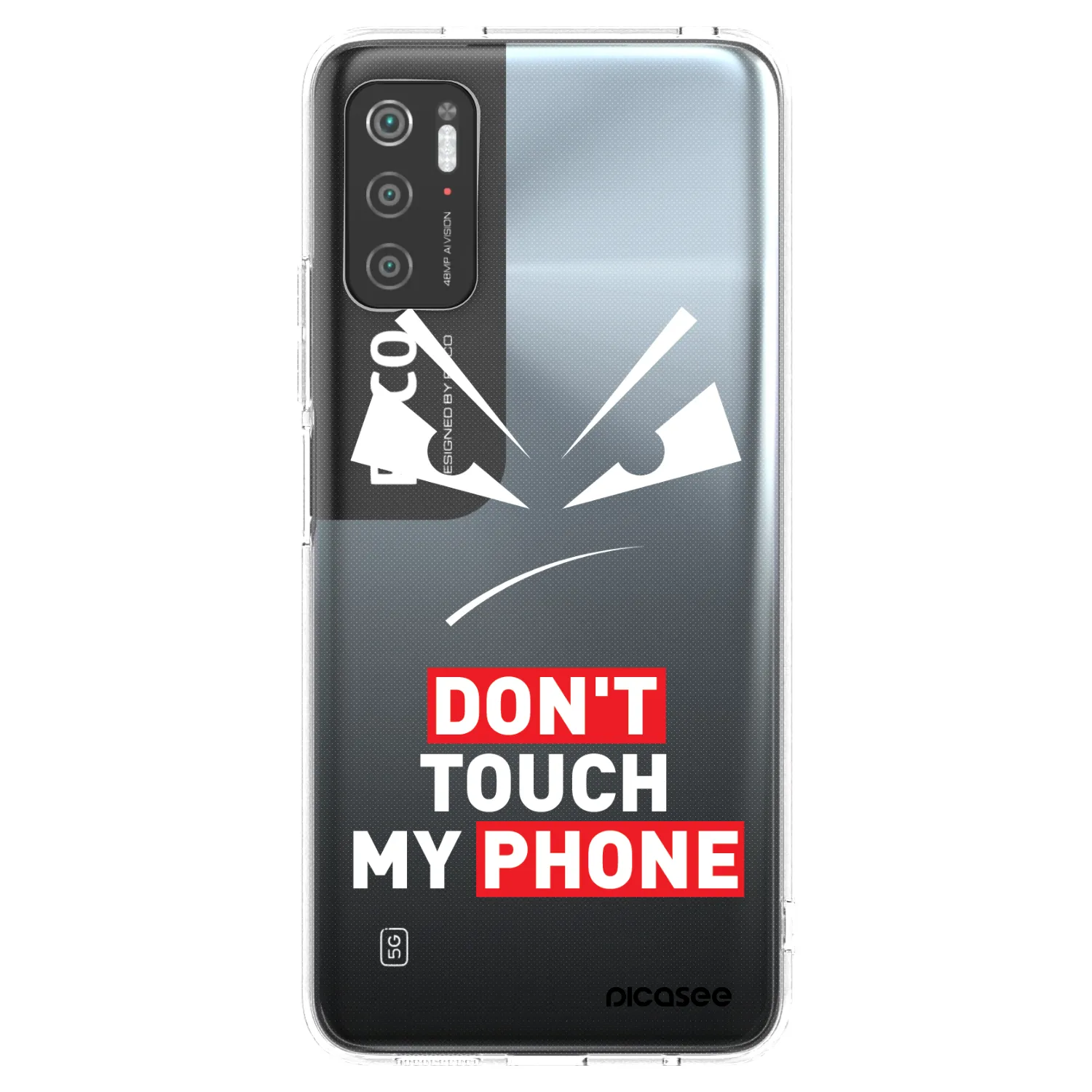 Picasee Xiaomi Poco M3 Pro 5G Hülle - Transparentes Silikon - Evil Eye - Transparent