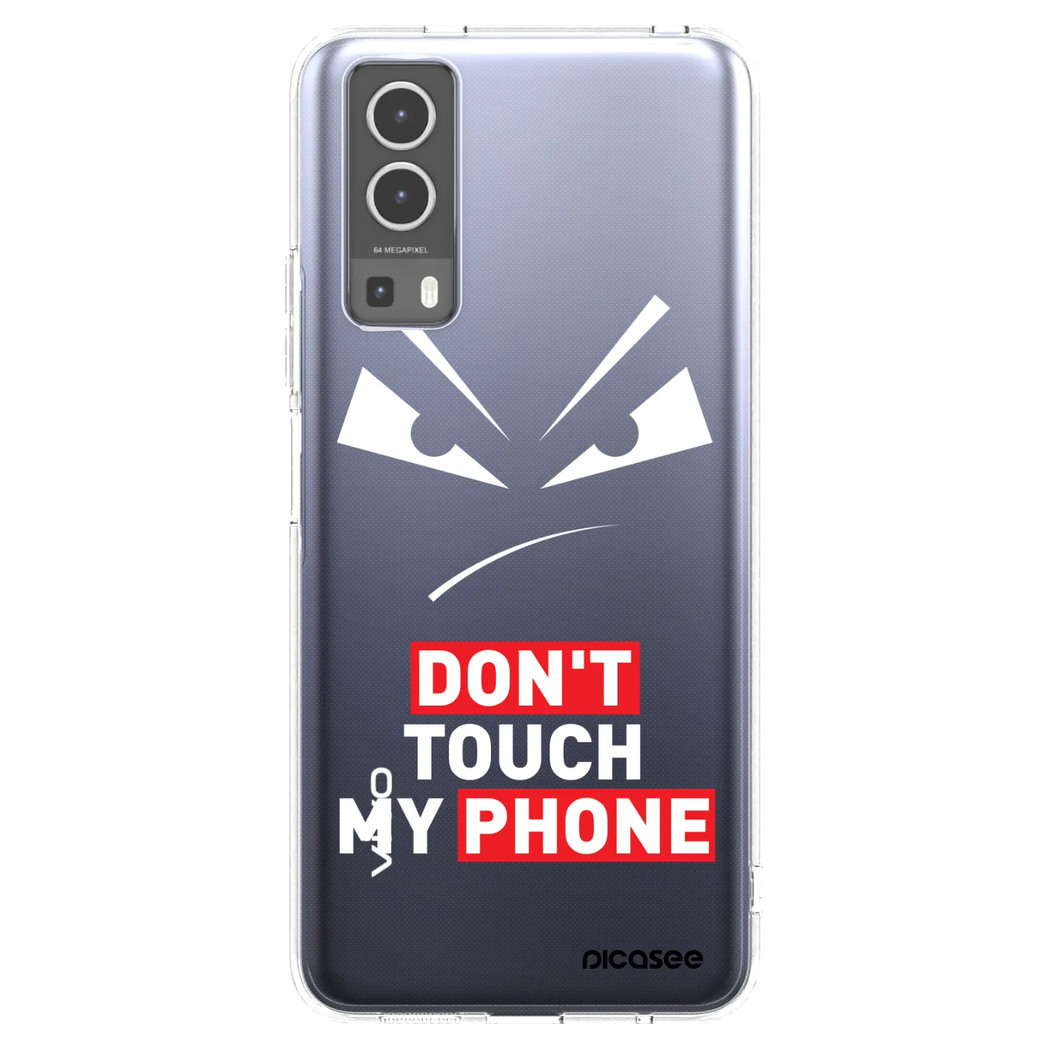 Picasee Vivo Y72 5G Hülle - Transparentes Silikon - Evil Eye - Transparent