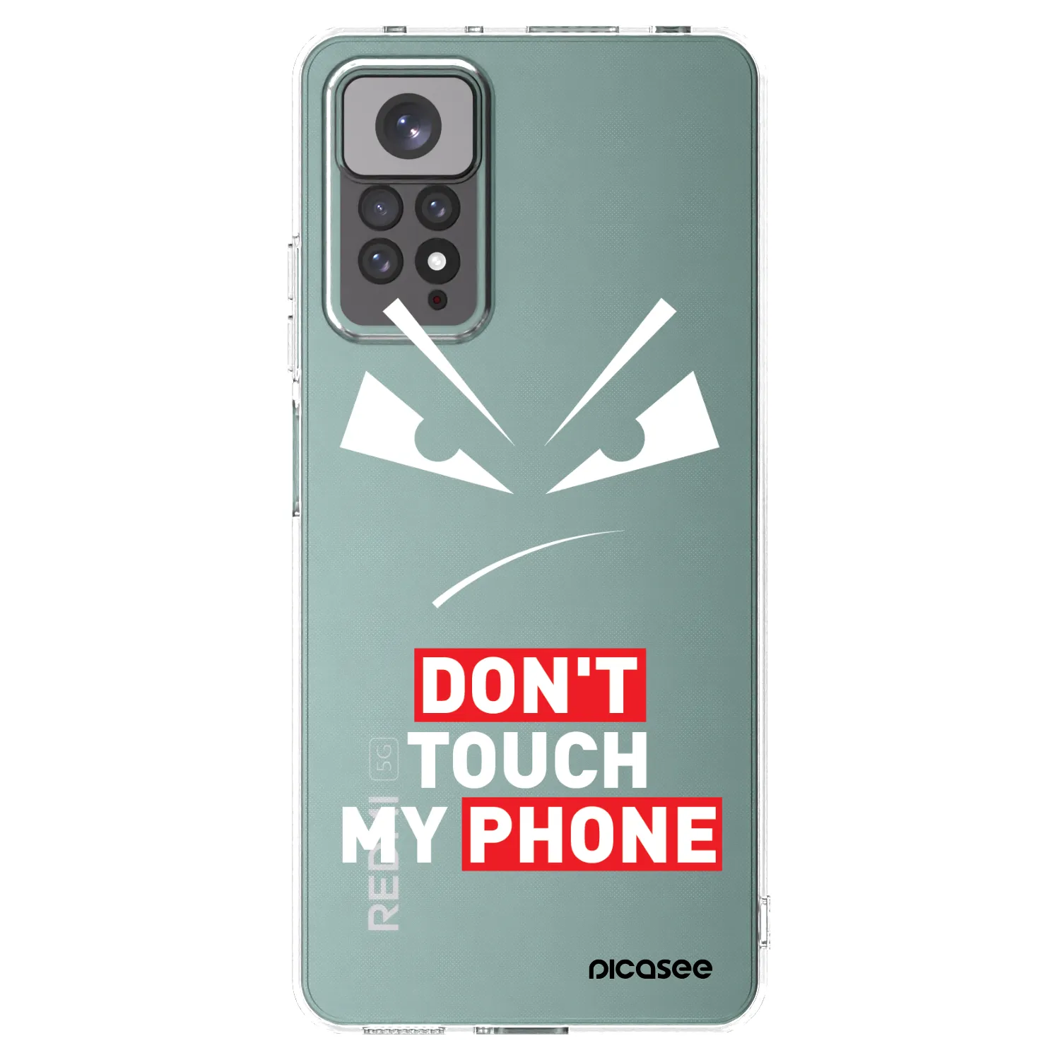 Picasee Xiaomi Redmi Note 11S 4G Hülle - Transparentes Silikon - Evil Eye - Transparent
