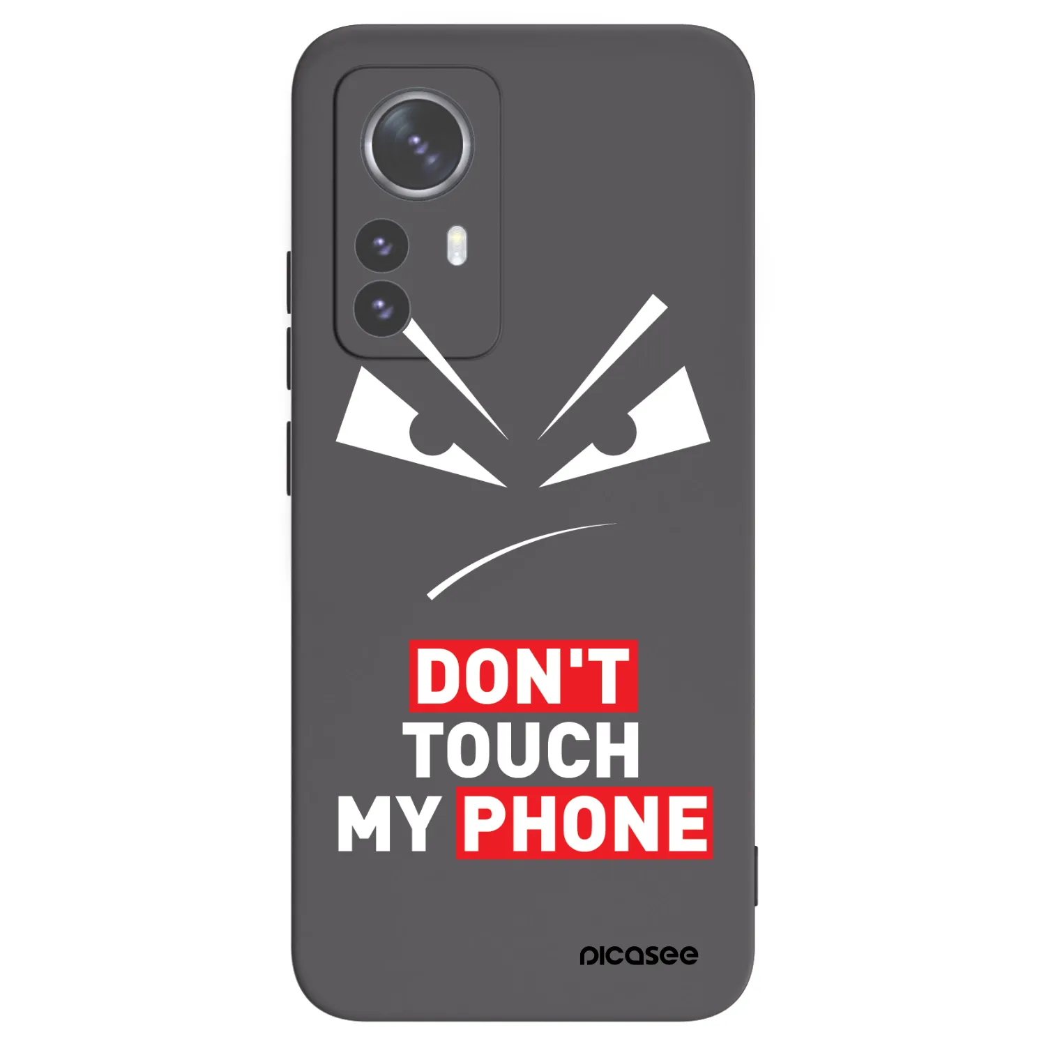 Picasee Xiaomi 12 Pro Hülle - Schwarzes Silikon - Evil Eye - Transparent