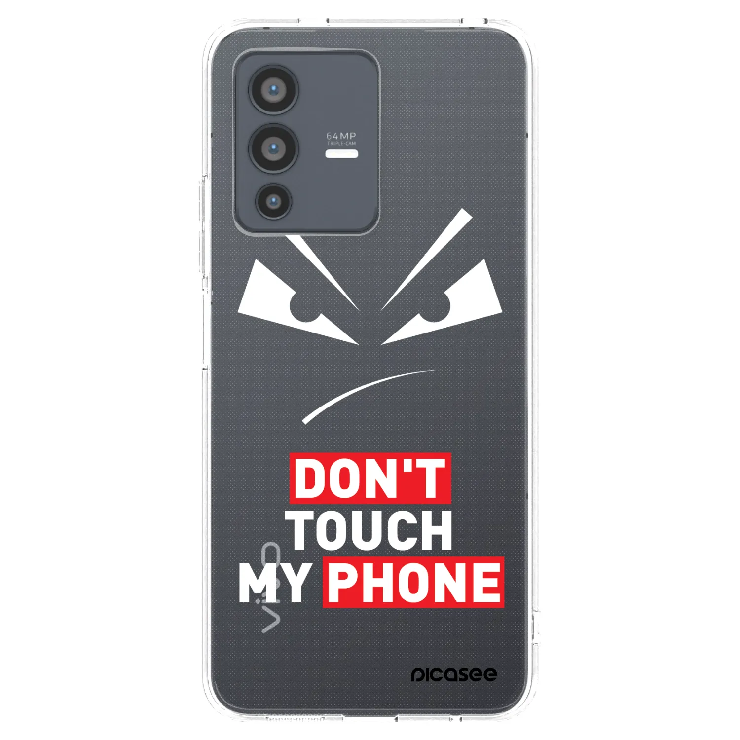 Picasee Vivo V23 5G Hülle - Transparentes Silikon - Evil Eye - Transparent