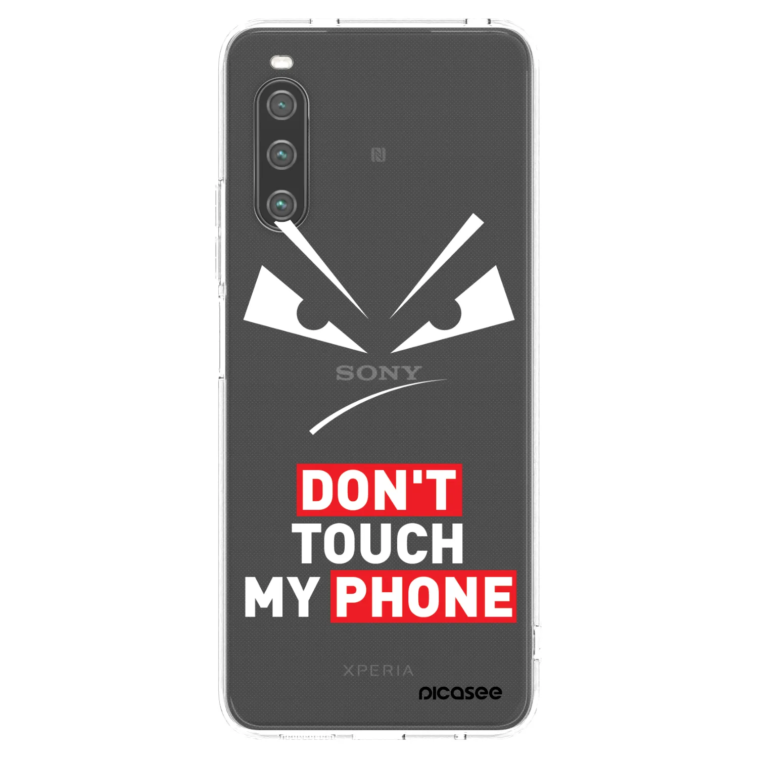 Picasee Sony Xperia 10 IV 5G Hülle - Transparentes Silikon - Evil Eye - Transparent