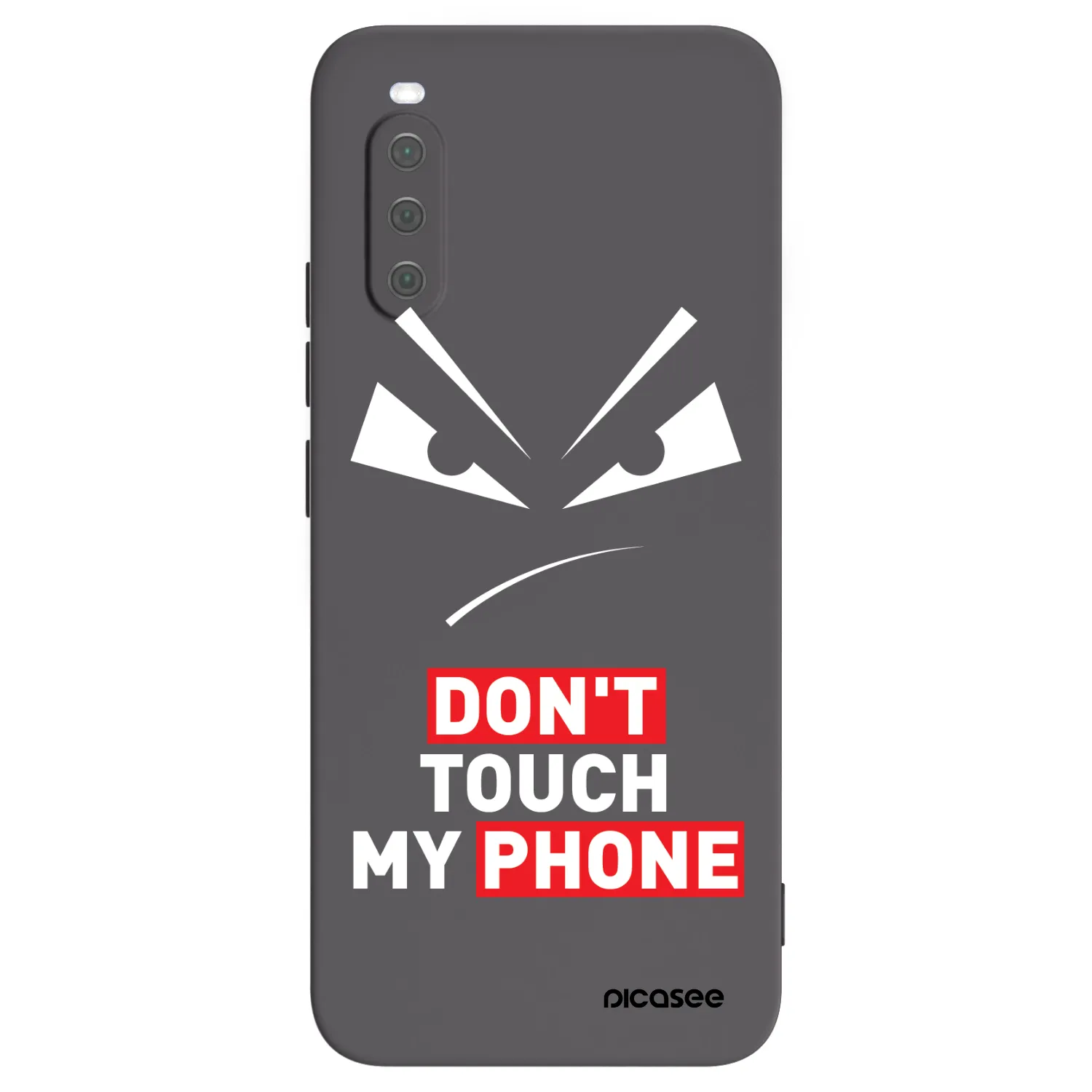 Picasee Sony Xperia 10 III Hülle - Schwarzes Silikon - Evil Eye - Transparent