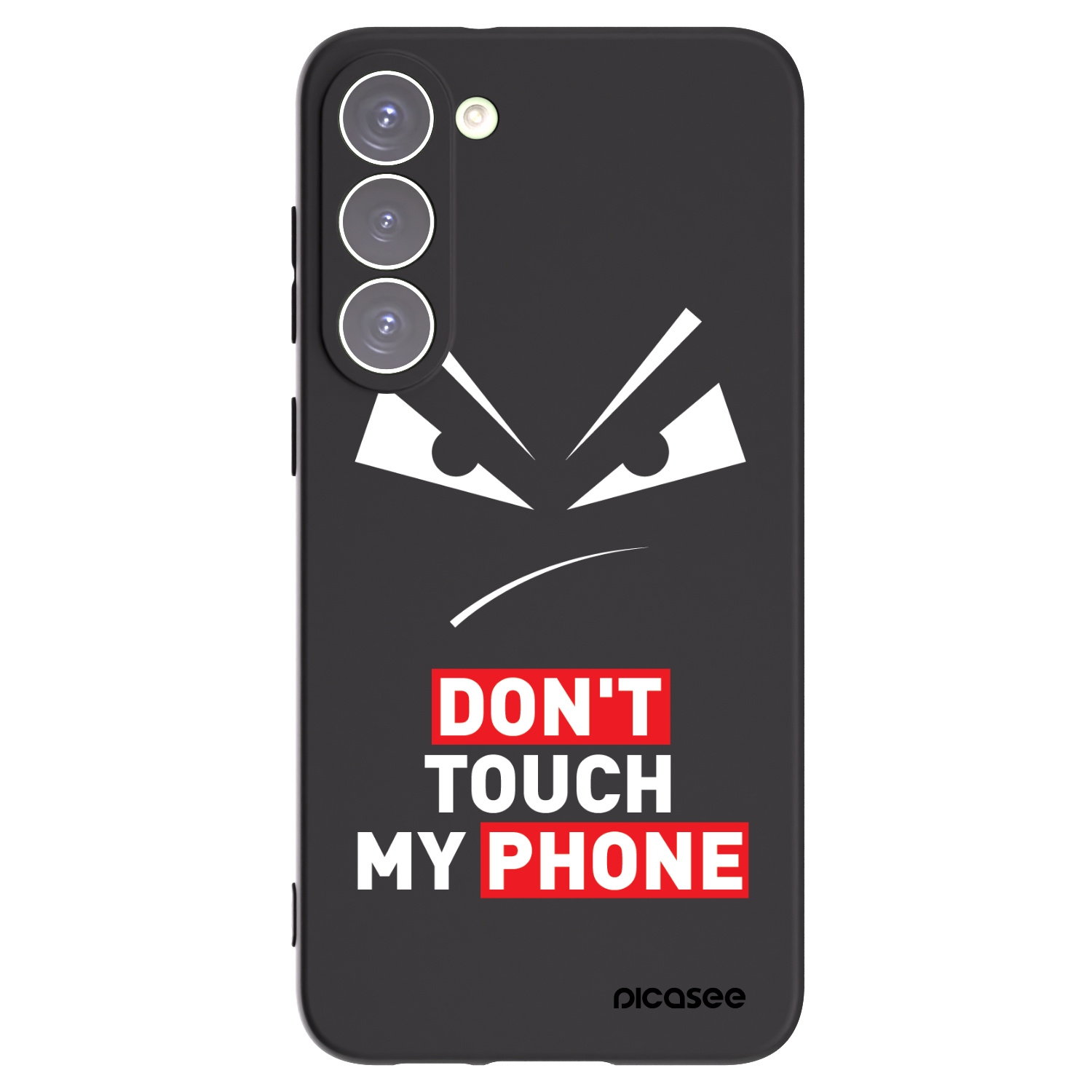 Picasee Samsung Galaxy S23+ 5G Hülle - Schwarzes Silikon - Evil Eye - Transparent