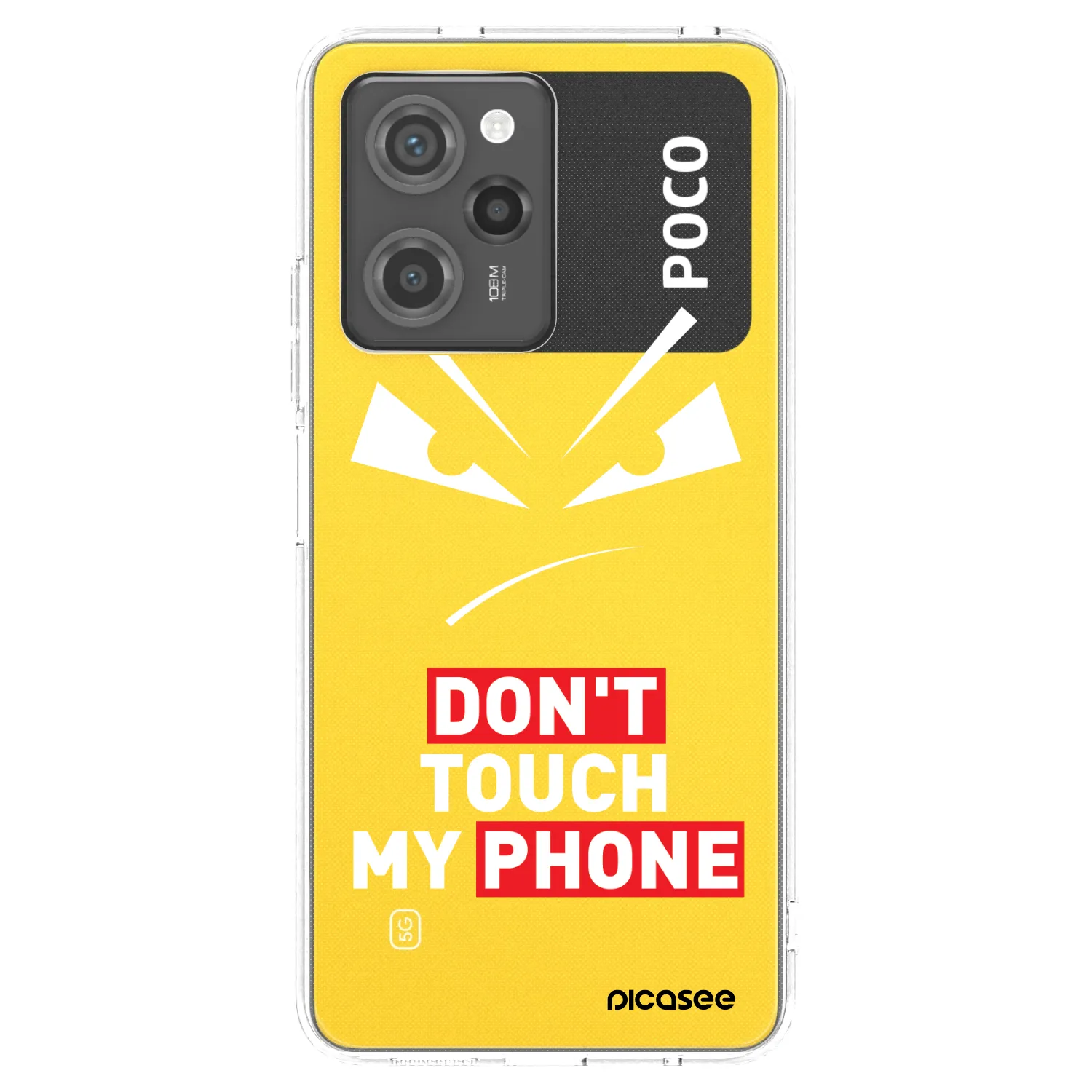 Picasee Xiaomi Poco X5 Pro Hülle - Transparentes Silikon - Evil Eye - Transparent