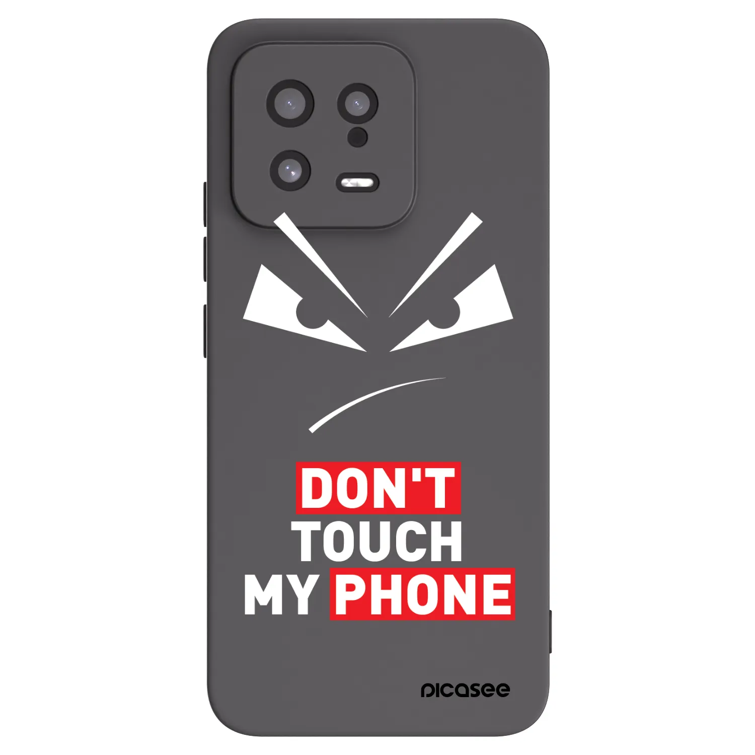 Picasee Xiaomi 13 Hülle - Schwarzes Silikon - Evil Eye - Transparent