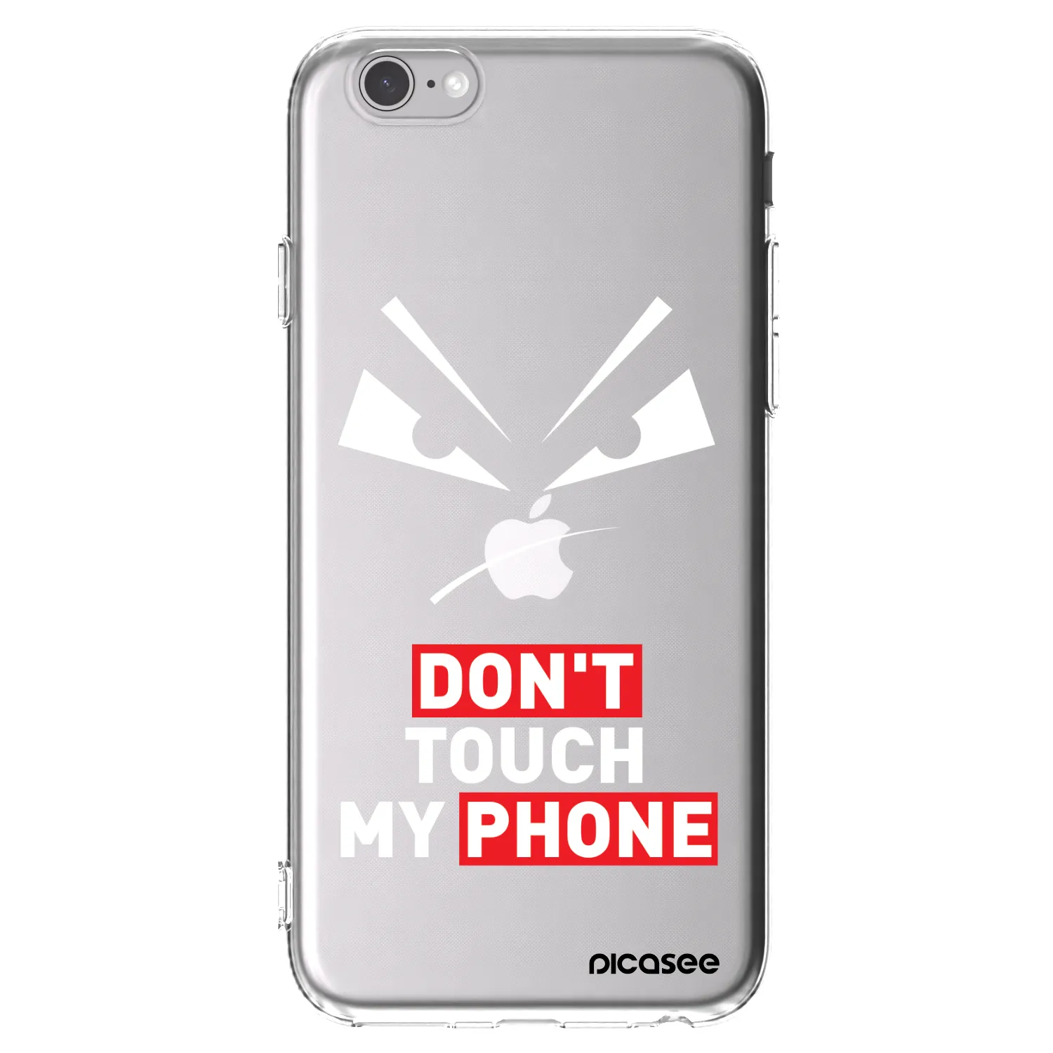 Picasee Apple iPhone 6/6S Hülle - Transparentes Silikon - Evil Eye - Transparent