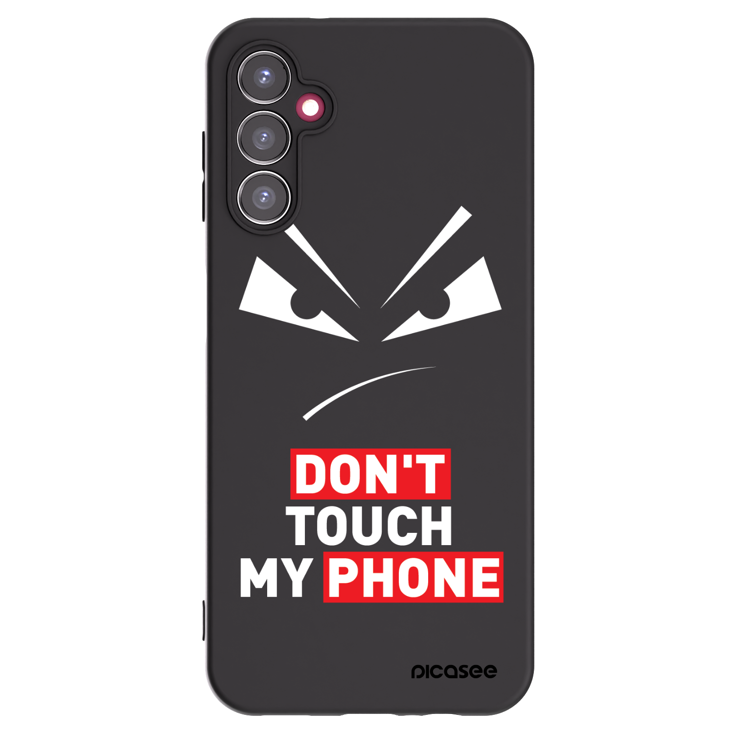 Picasee Samsung Galaxy A14 5G A146P Hülle - Schwarzes Silikon - Evil Eye - Transparent