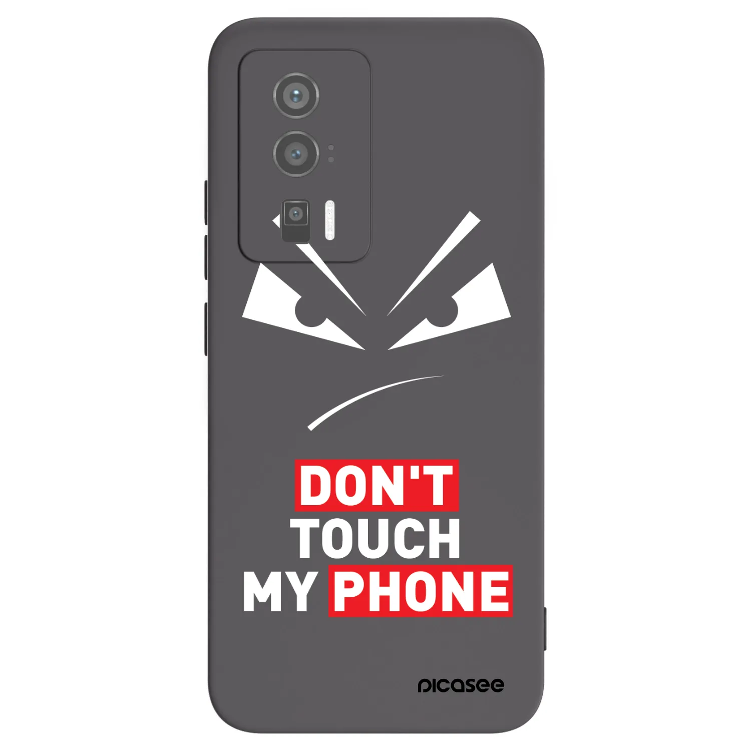 Picasee Xiaomi Poco F5 Pro 5G Hülle - Schwarzes Silikon - Evil Eye - Transparent