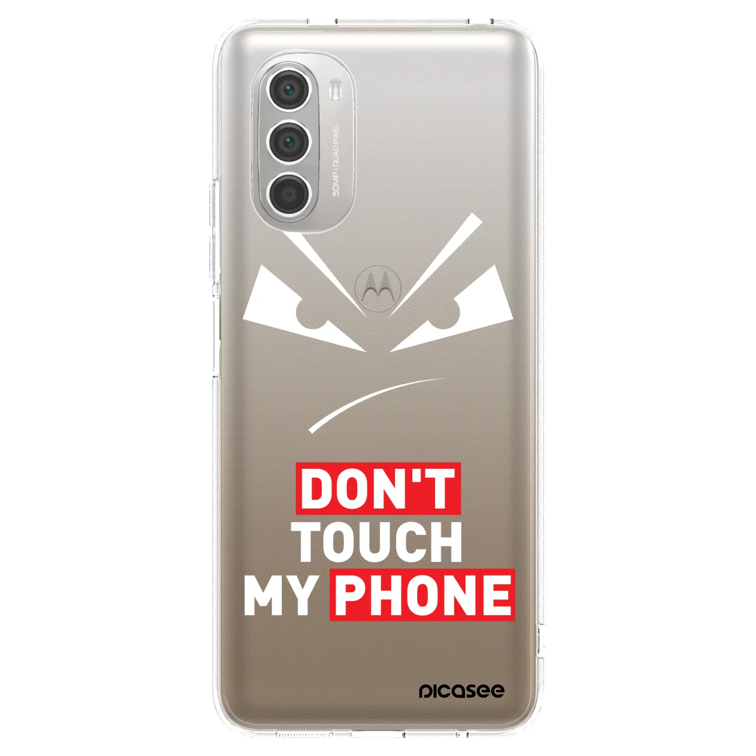 Picasee Motorola Moto G51 Hülle - Transparentes Silikon - Evil Eye - Transparent