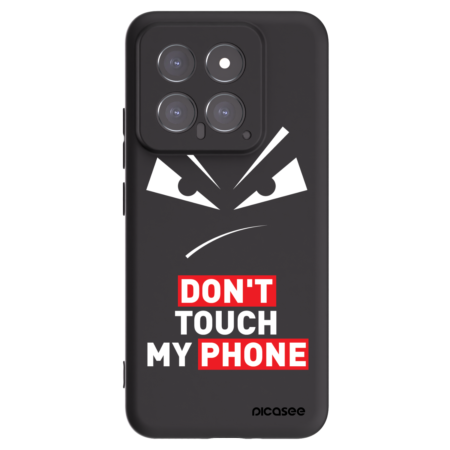 Picasee Xiaomi 14 Hülle - Schwarzes Silikon - Evil Eye - Transparent