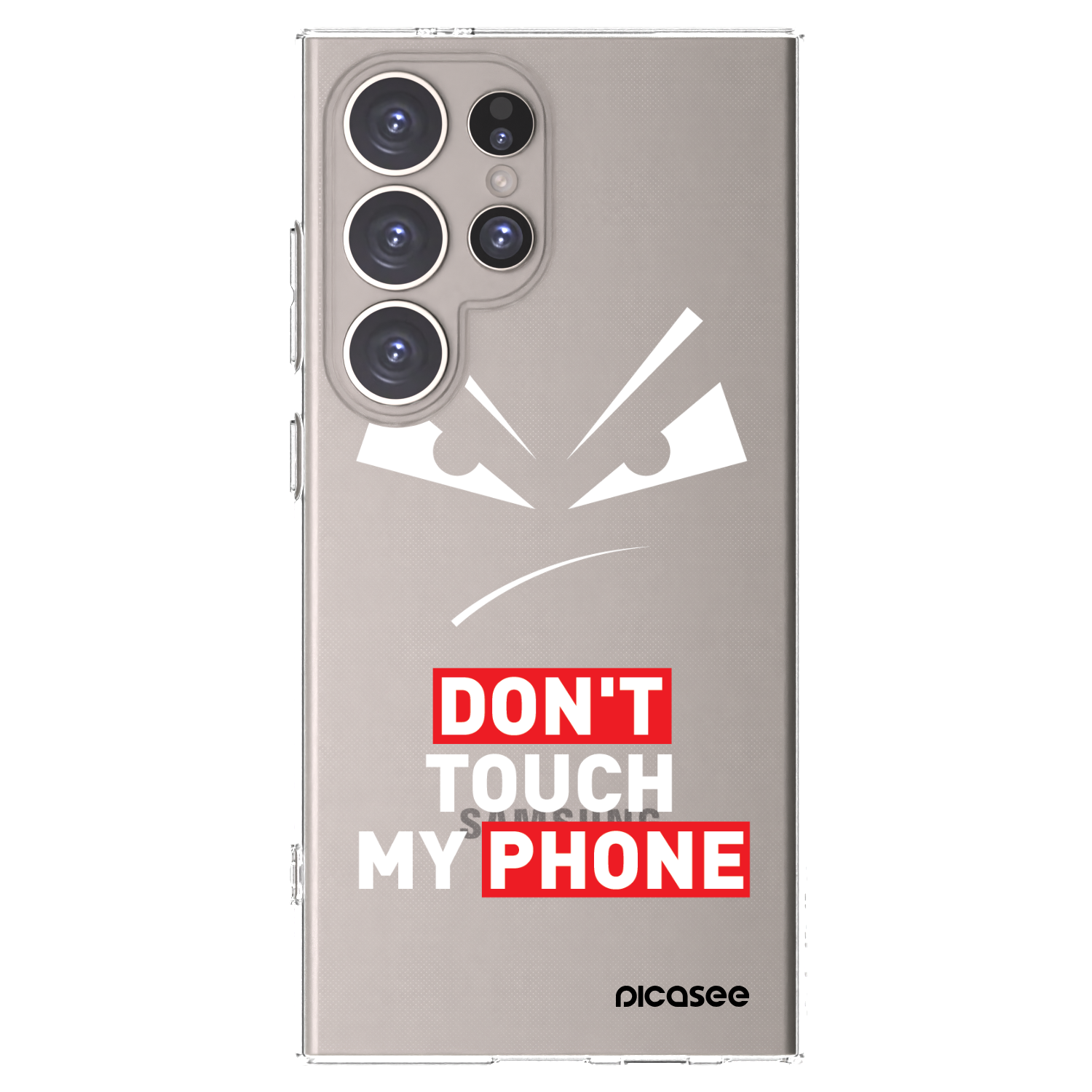 Picasee Samsung Galaxy S24 Ultra S928B 5G Hülle - Transparentes Silikon - Evil Eye - Transparent