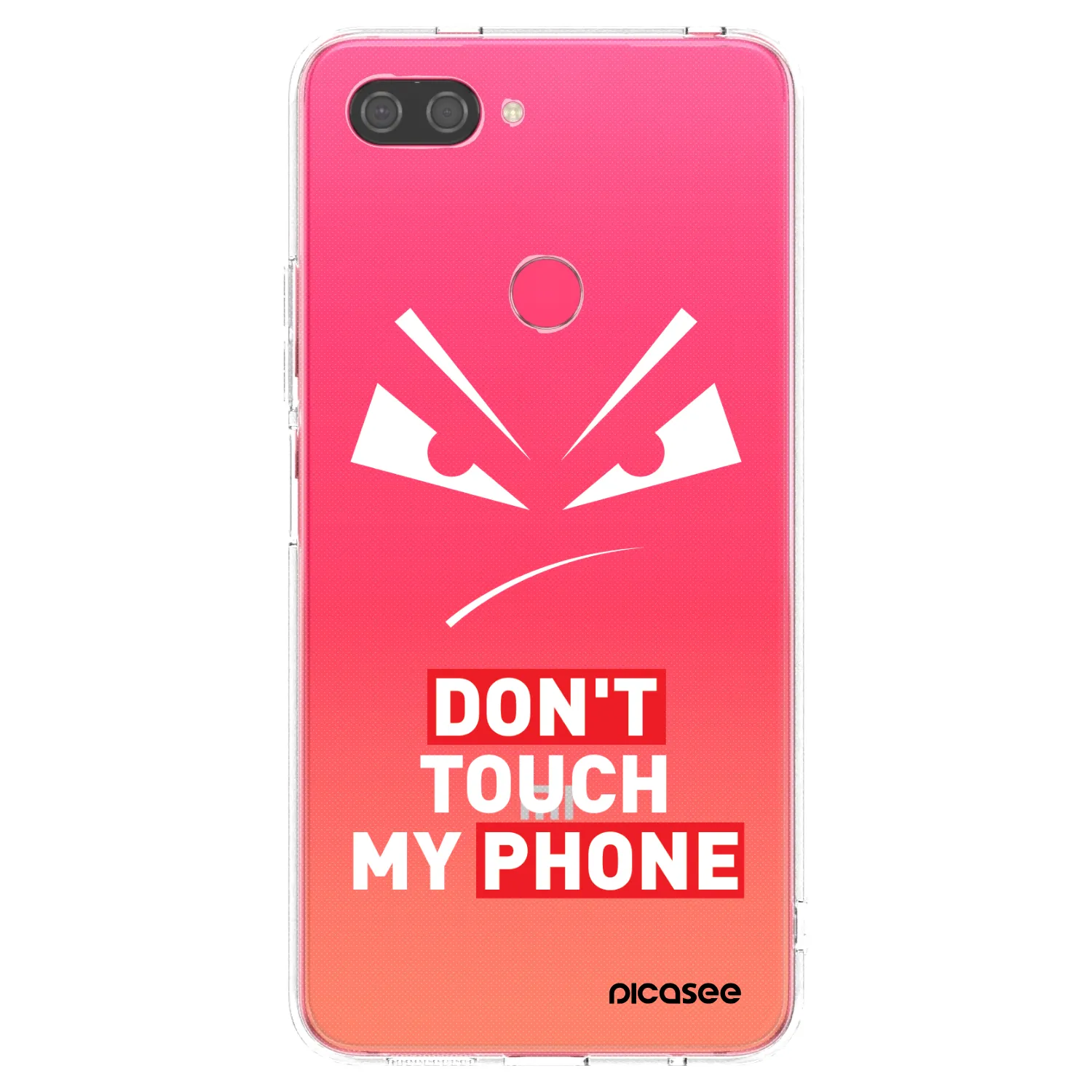 Picasee Xiaomi Mi 8 Lite Hülle - Transparentes Silikon - Evil Eye - Transparent