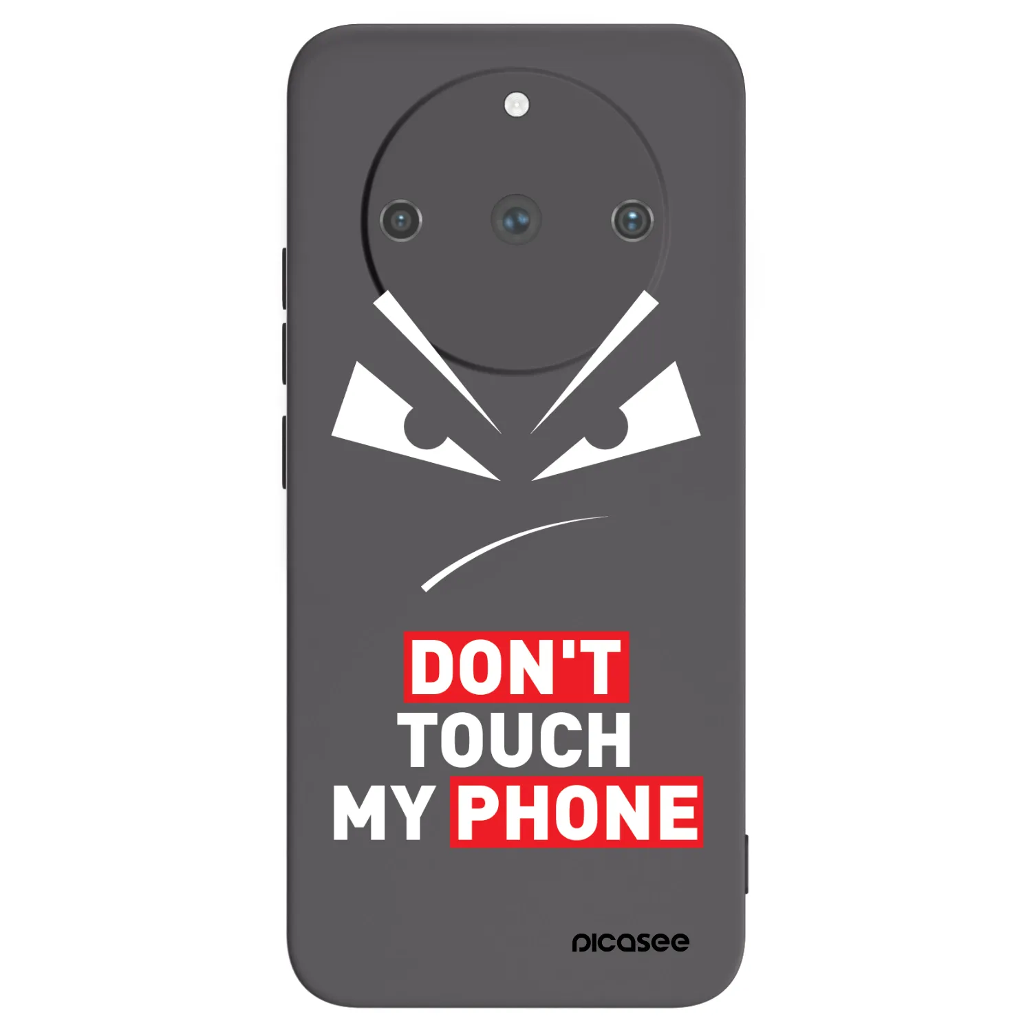 Picasee Realme 11 Pro+ Hülle - Schwarzes Silikon - Evil Eye - Transparent