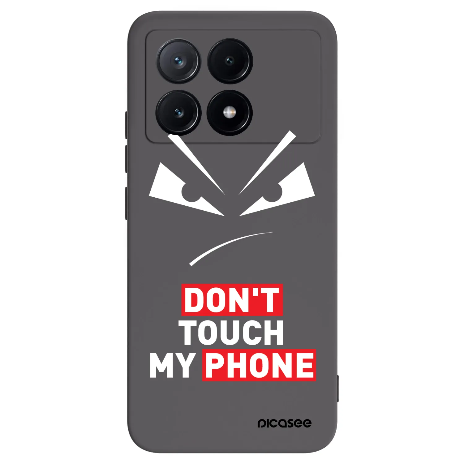 Picasee Xiaomi Poco X6 Pro Hülle - Schwarzes Silikon - Evil Eye - Transparent