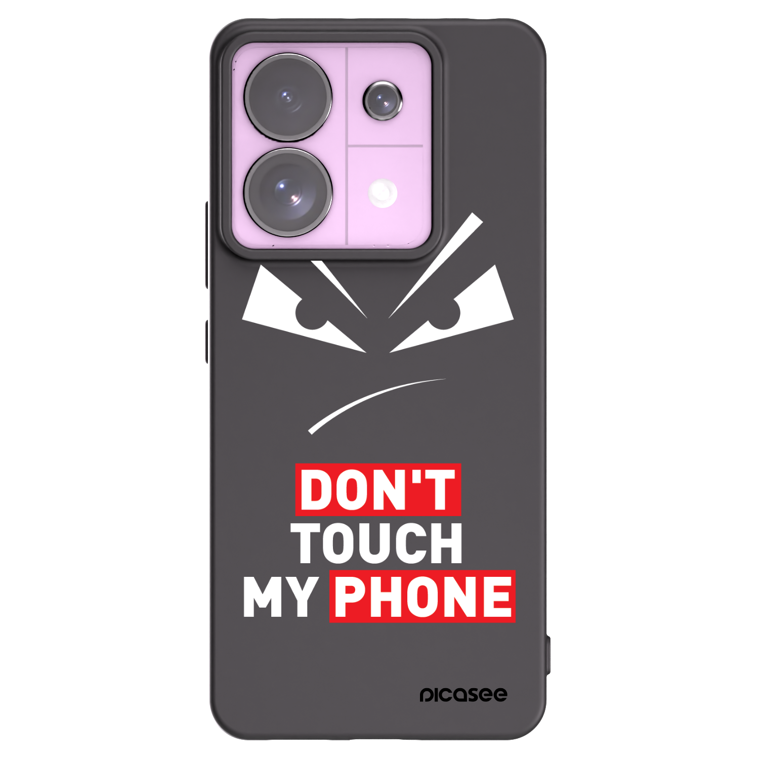 Picasee Xiaomi Redmi Note 13 Pro 5G Hülle - Schwarzes Silikon - Evil Eye - Transparent